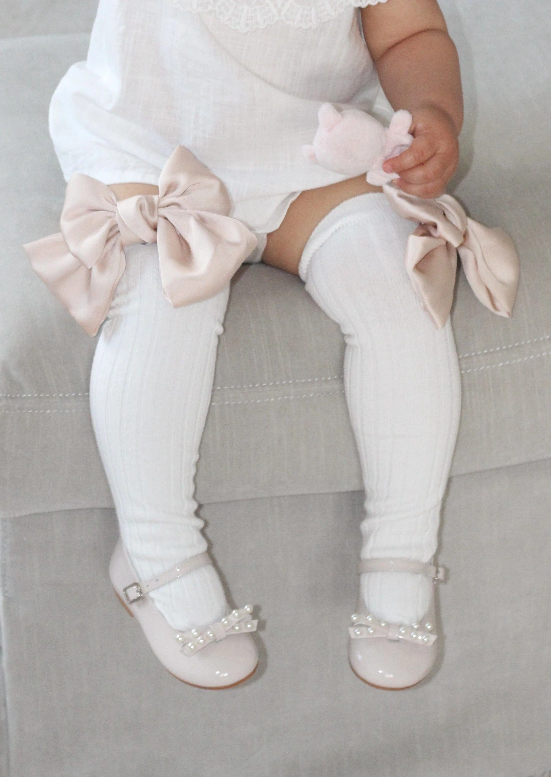 Abigail Satin Bow Socks - Image 10