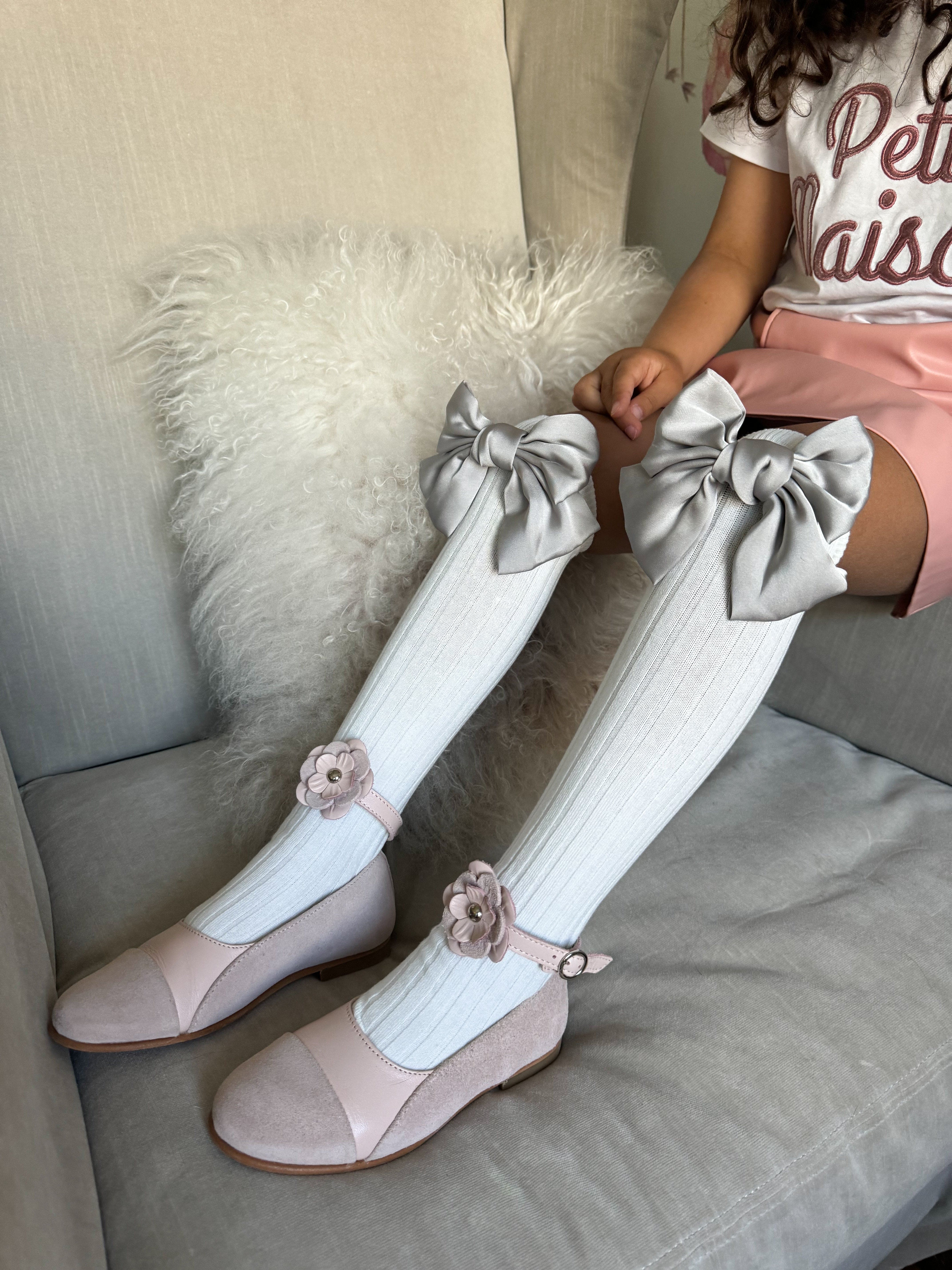 Abigail Satin Bow Socks - Image 16