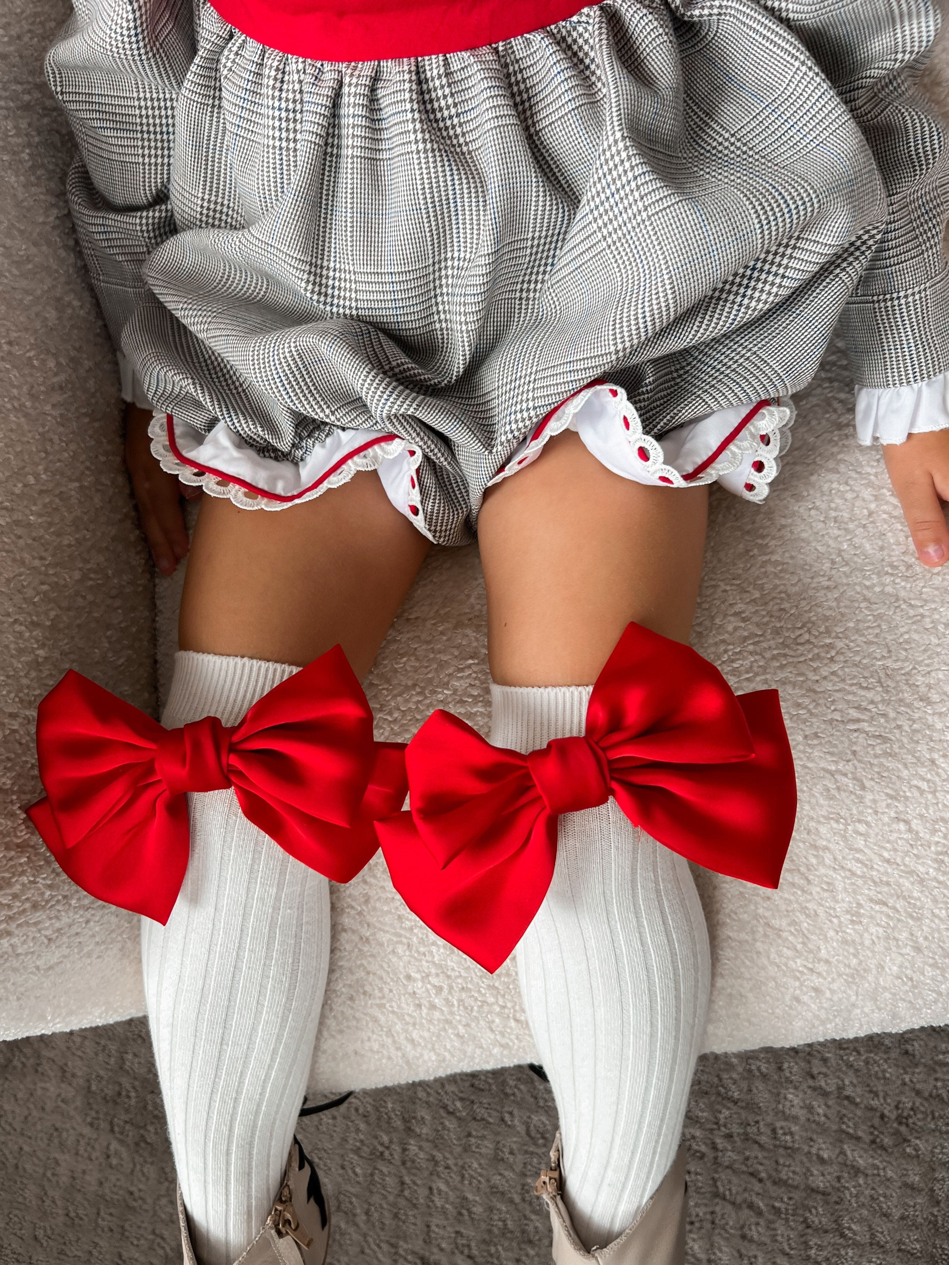 Abigail Satin Bow Socks - Image 19