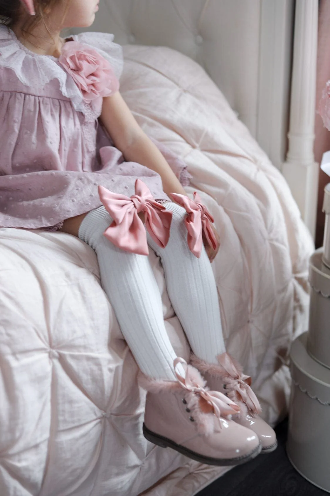Abigail Satin Bow Socks - Image 7