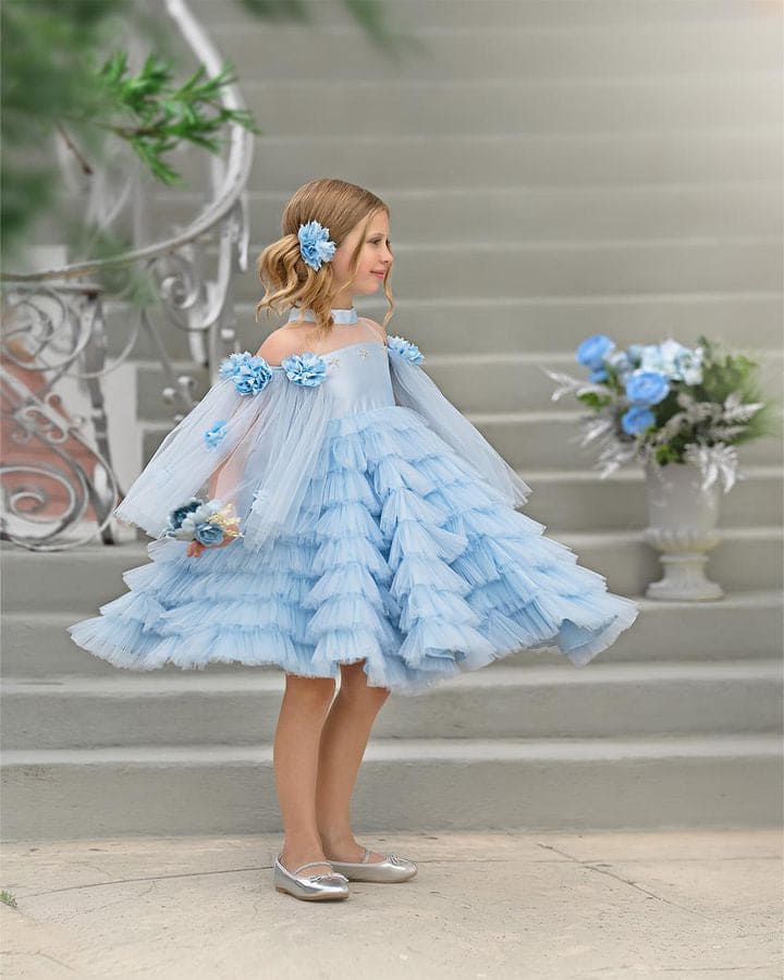 Alaska Baby Blue Tulle Dress - Image 14