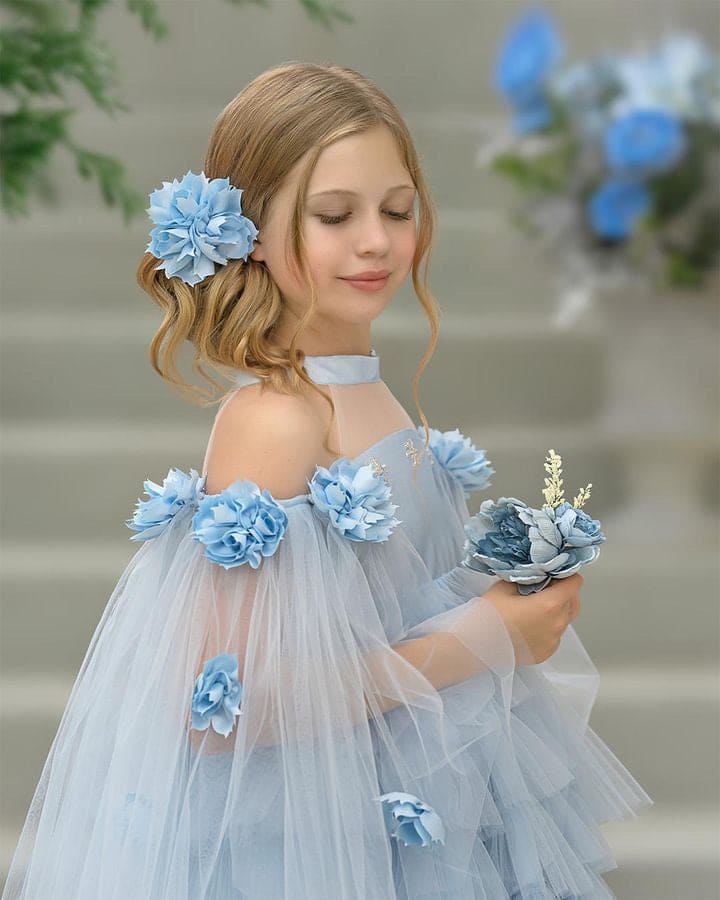 Alaska Baby Blue Tulle Dress - Image 16