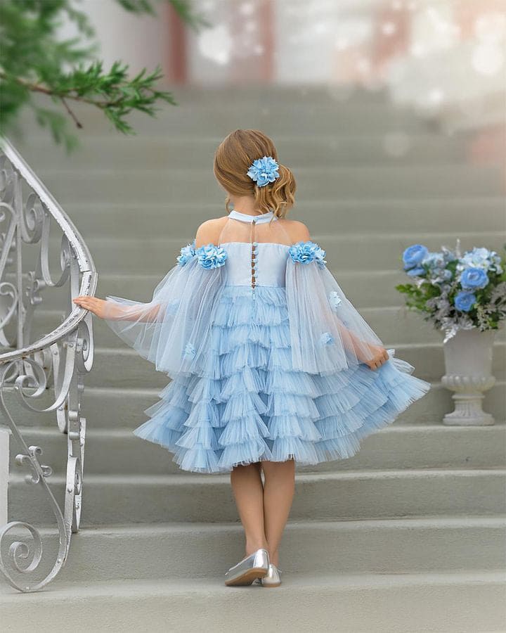 Alaska Baby Blue Tulle Dress - Image 19