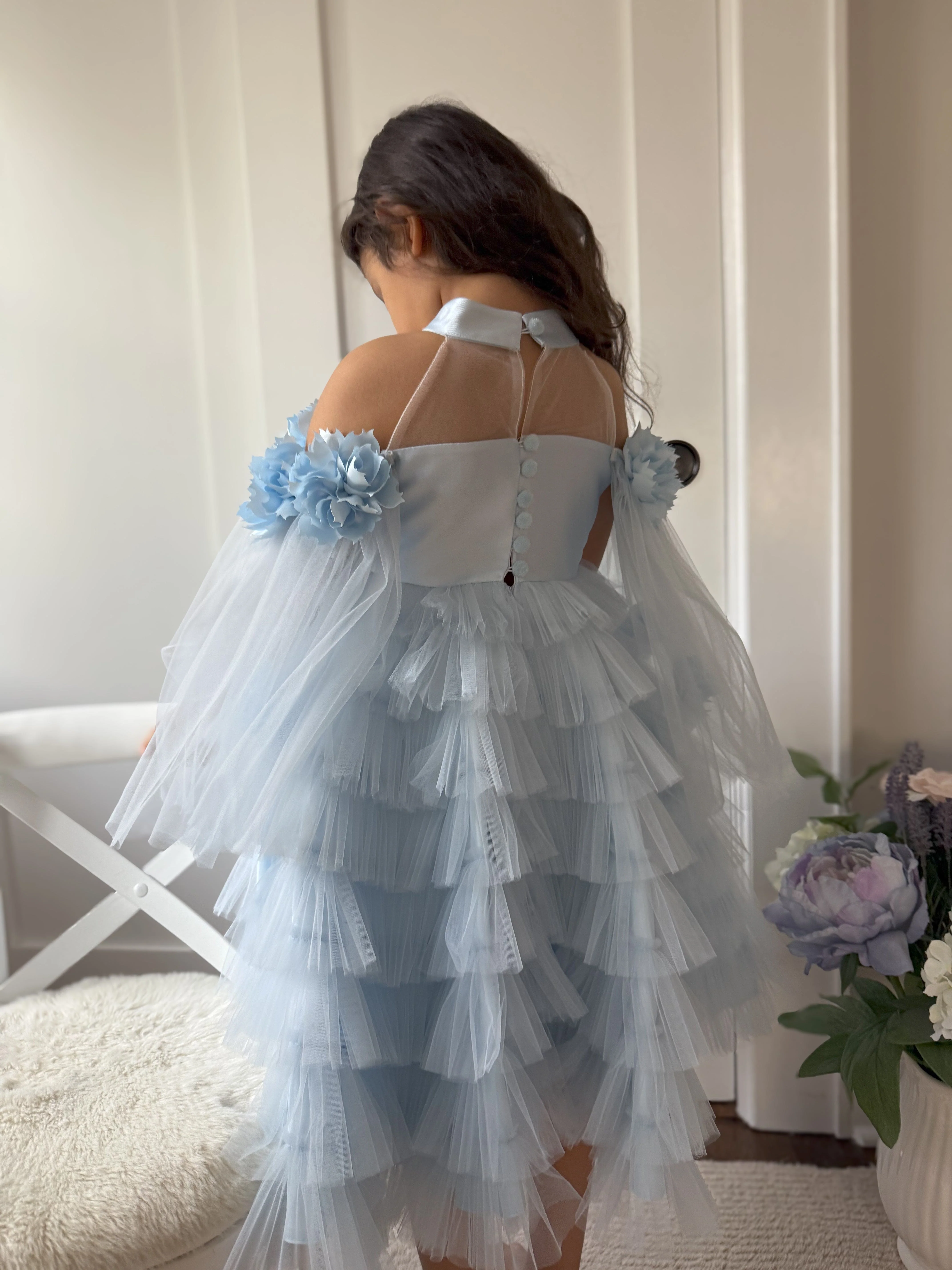 Alaska Baby Blue Tulle Dress - Image 20
