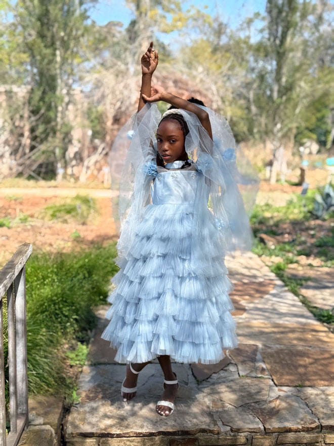 Alaska Baby Blue Tulle Dress - Image 22