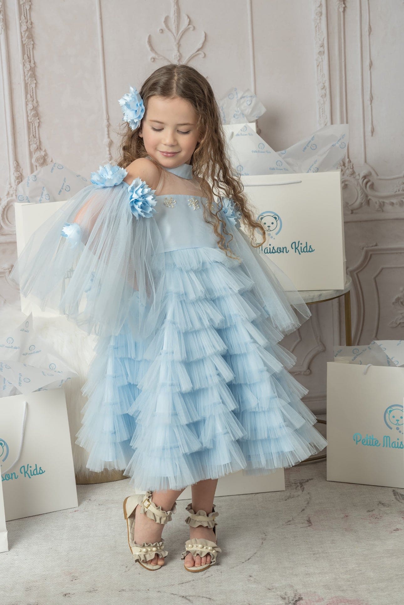 Alaska Baby Blue Tulle Dress - Image 4