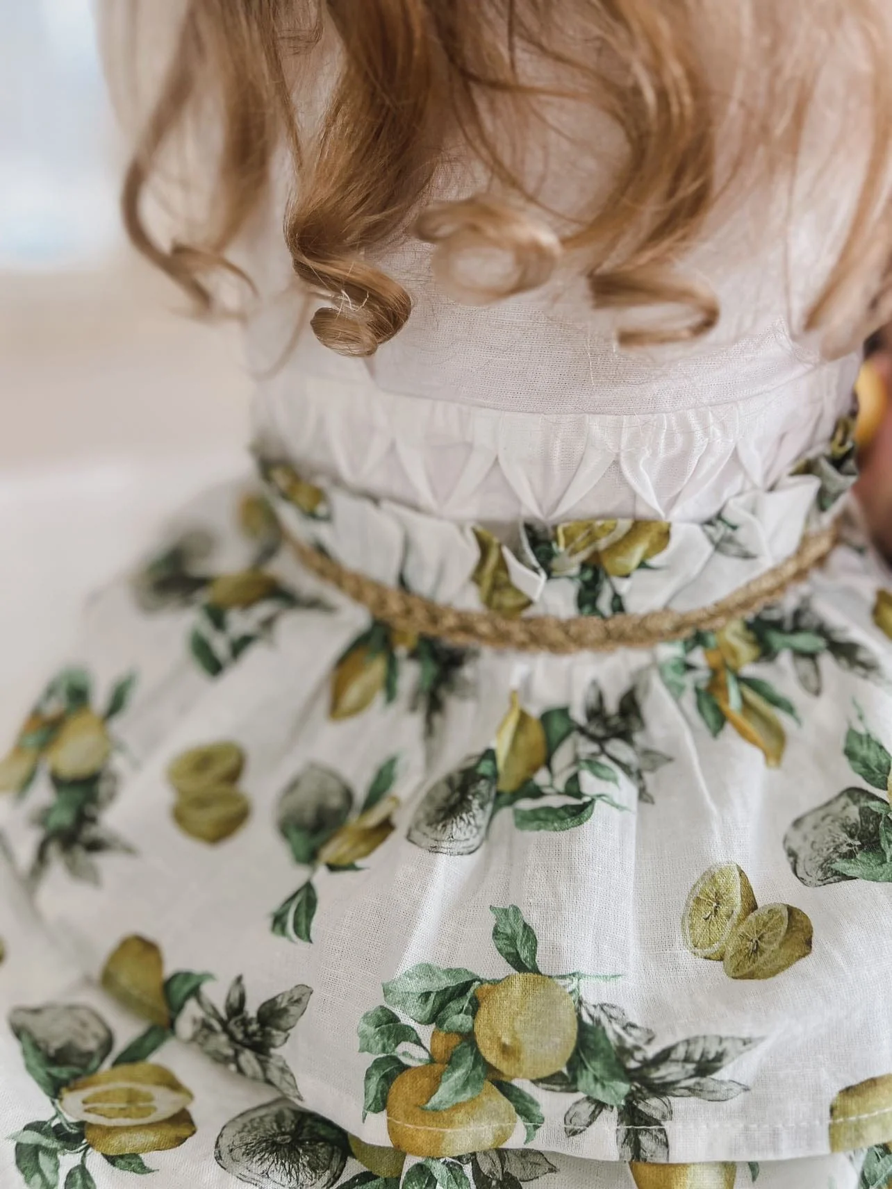 Amalfi Lemon Print Linen Romper - Image 5