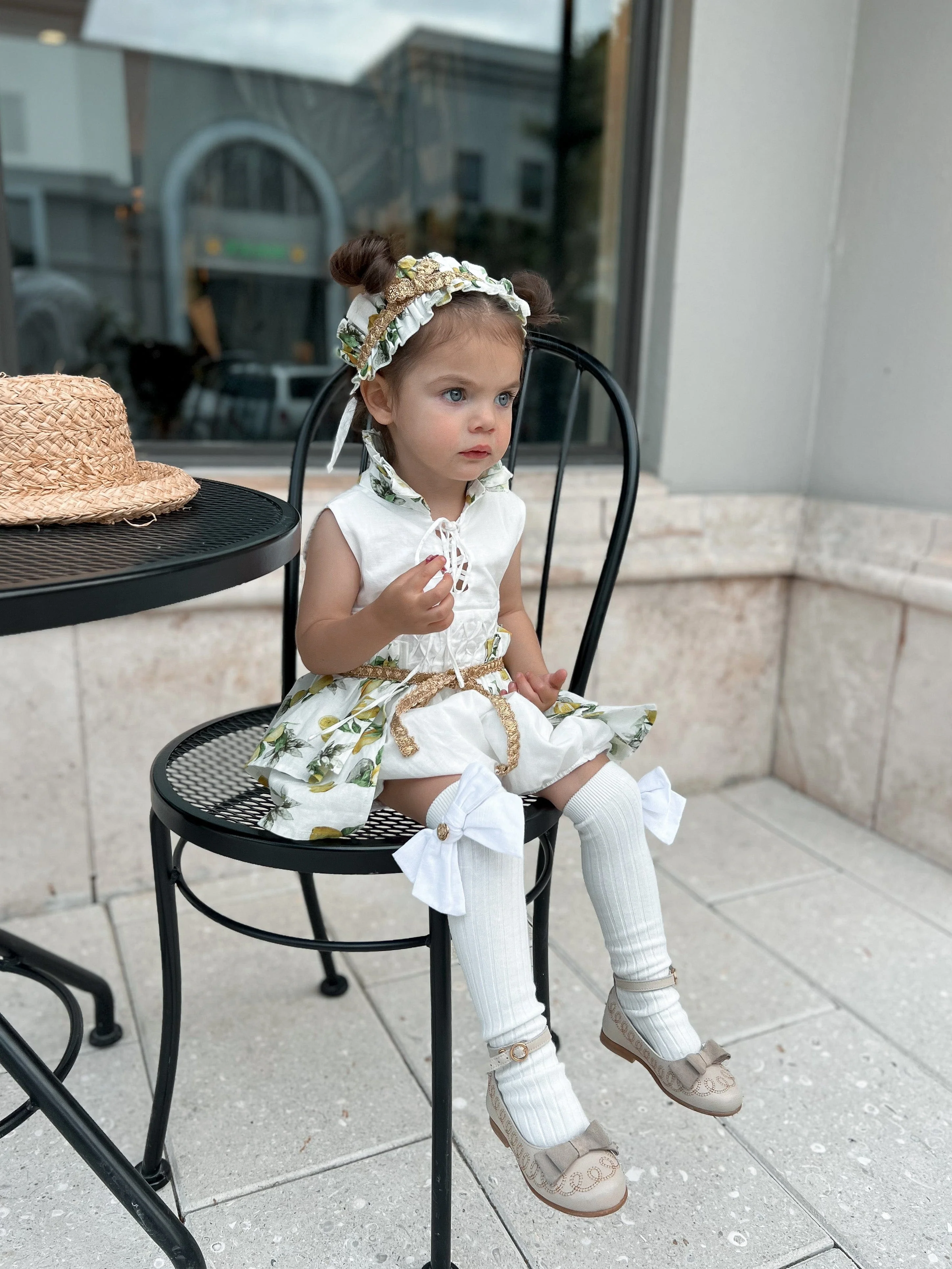 Amalfi Lemon Print Linen Romper - Image 6