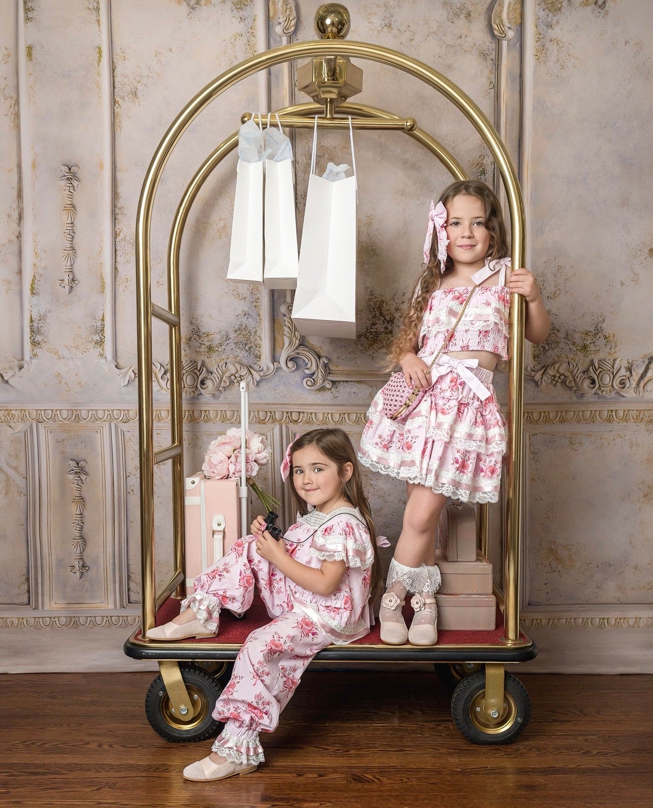 Amelia Pink Flower Print Pants - Image 5
