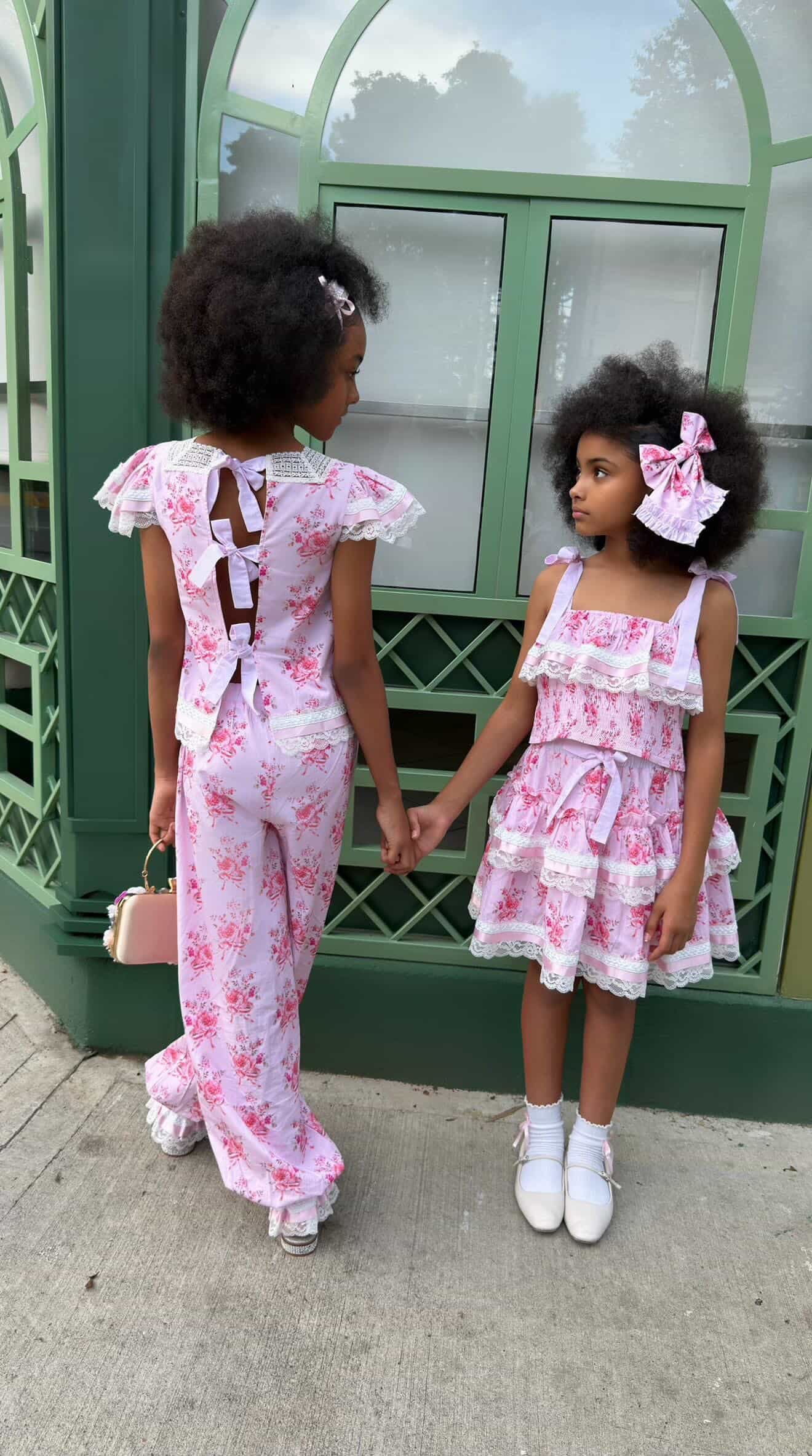 Amelia Pink Flower Print Pants - Image 9