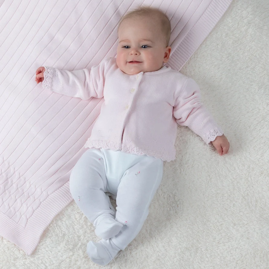 Annabel Baby Girls Babygrow & Cardigan Set - Image 3