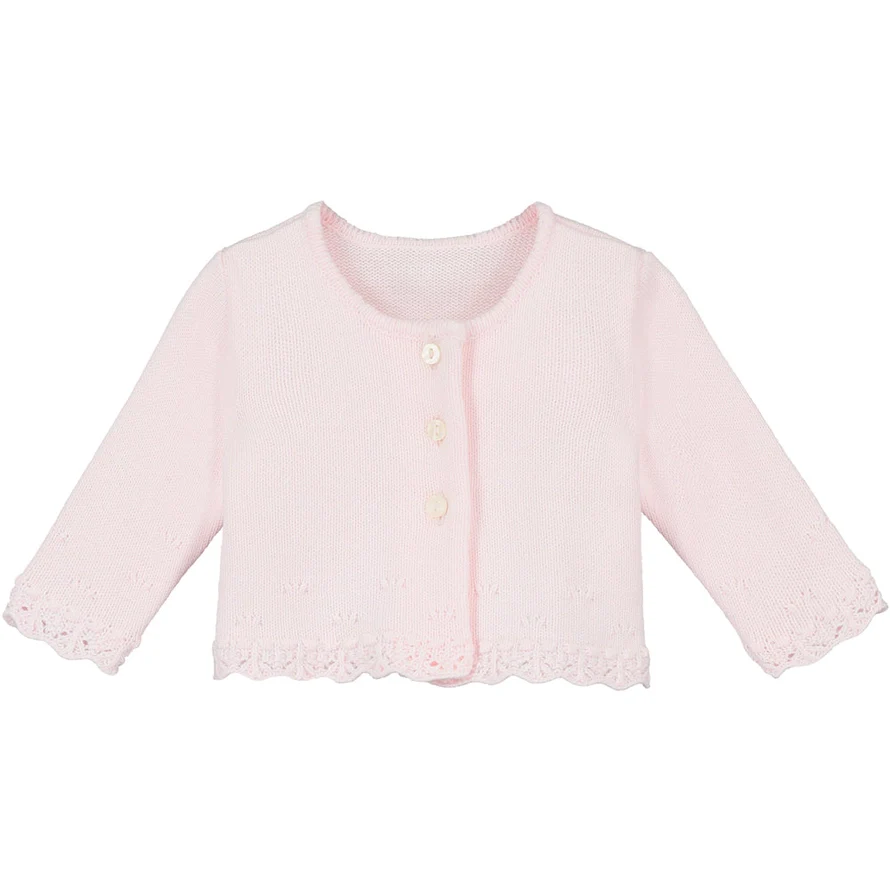 Annabel Baby Girls Babygrow & Cardigan Set - Image 4