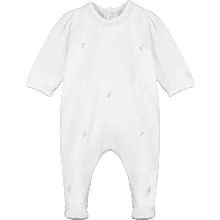 Annabel Baby Girls Babygrow & Cardigan Set - Image 5
