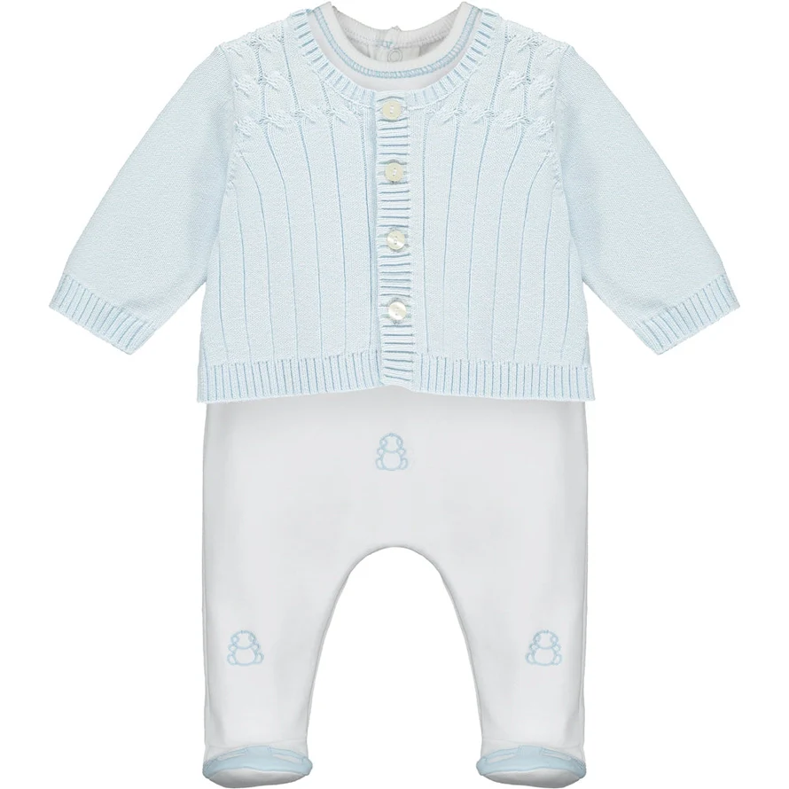 Archer Boys Babygrow and Cardigan