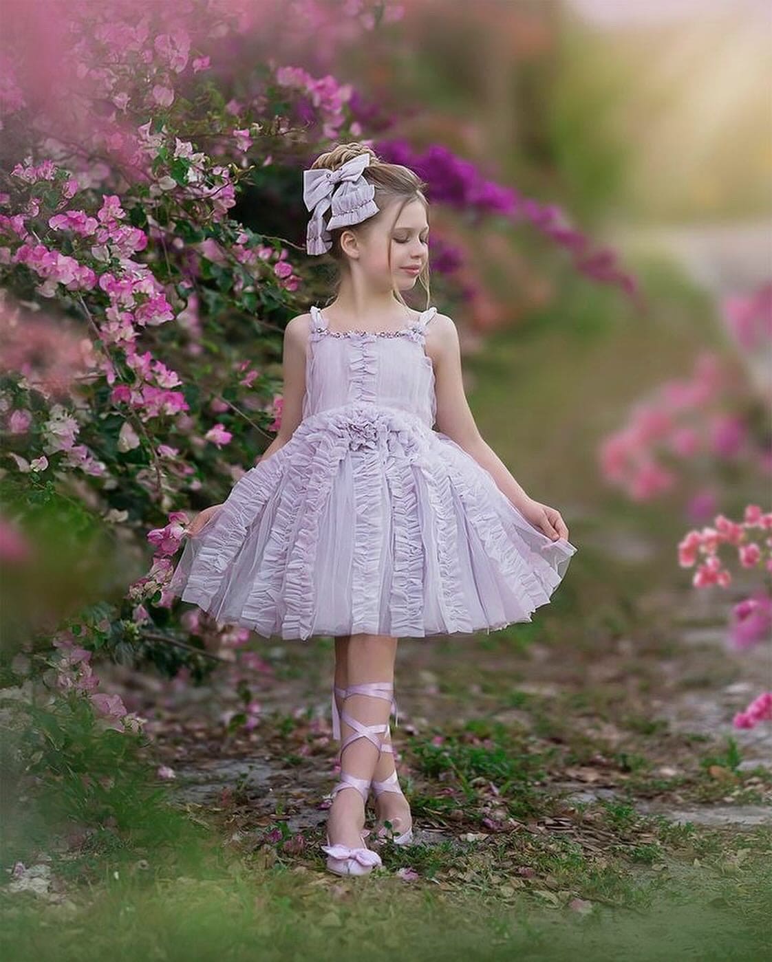 Ariel Lavender Tulle Dress - Image 9