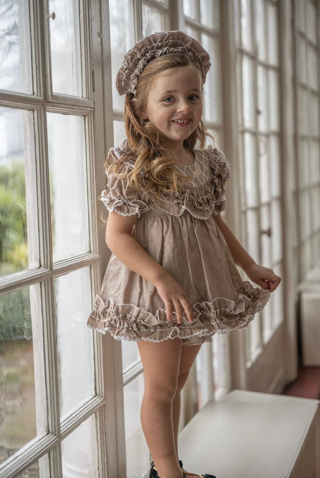 Ashlyn Tan Linen Top and Shorts Set - Image 18