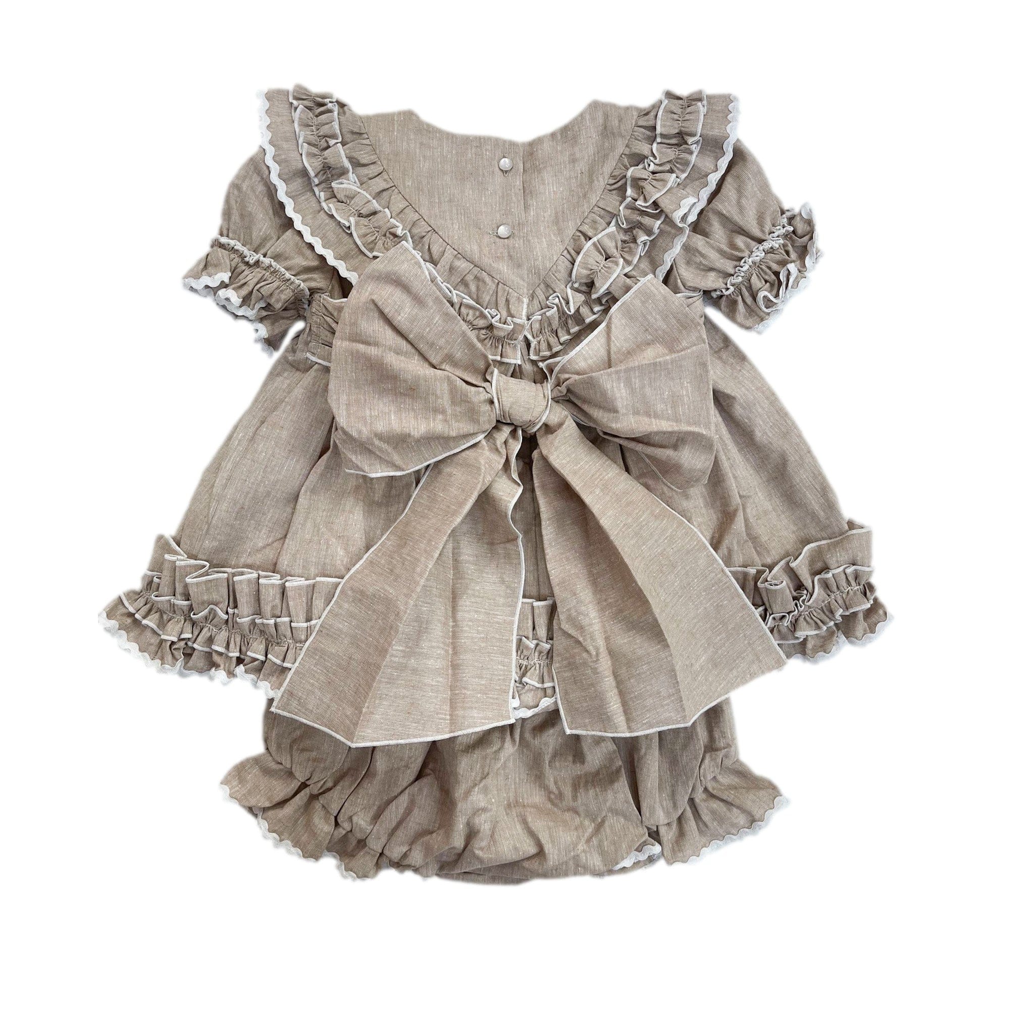 Ashlyn Tan Linen Top and Shorts Set - Image 3