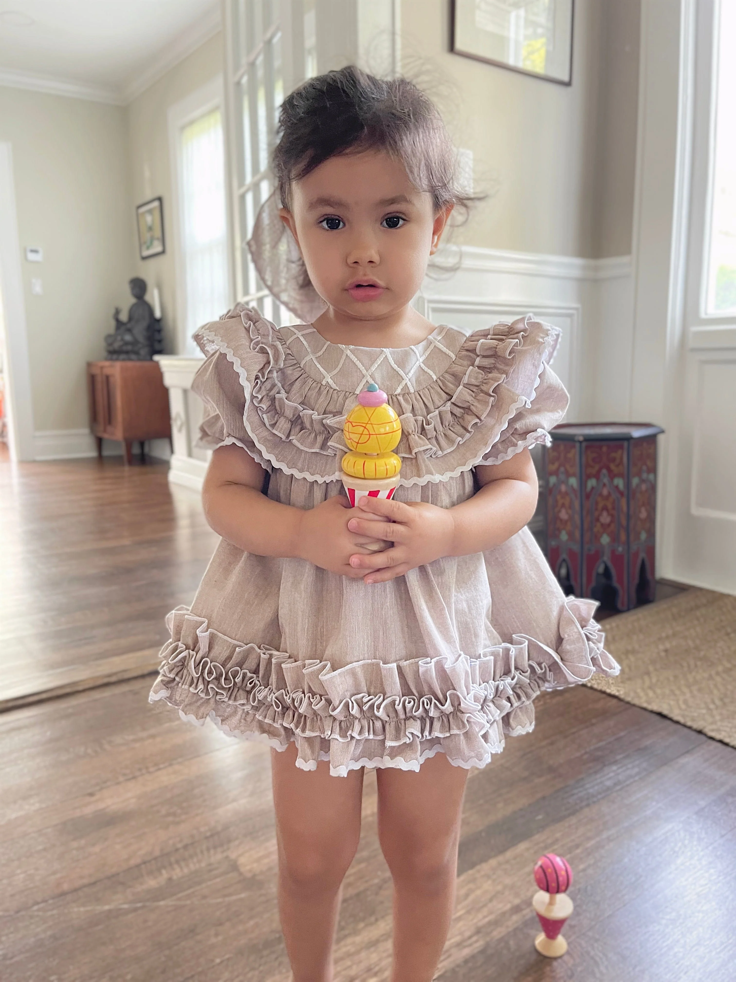 Ashlyn Tan Linen Top and Shorts Set - Image 7