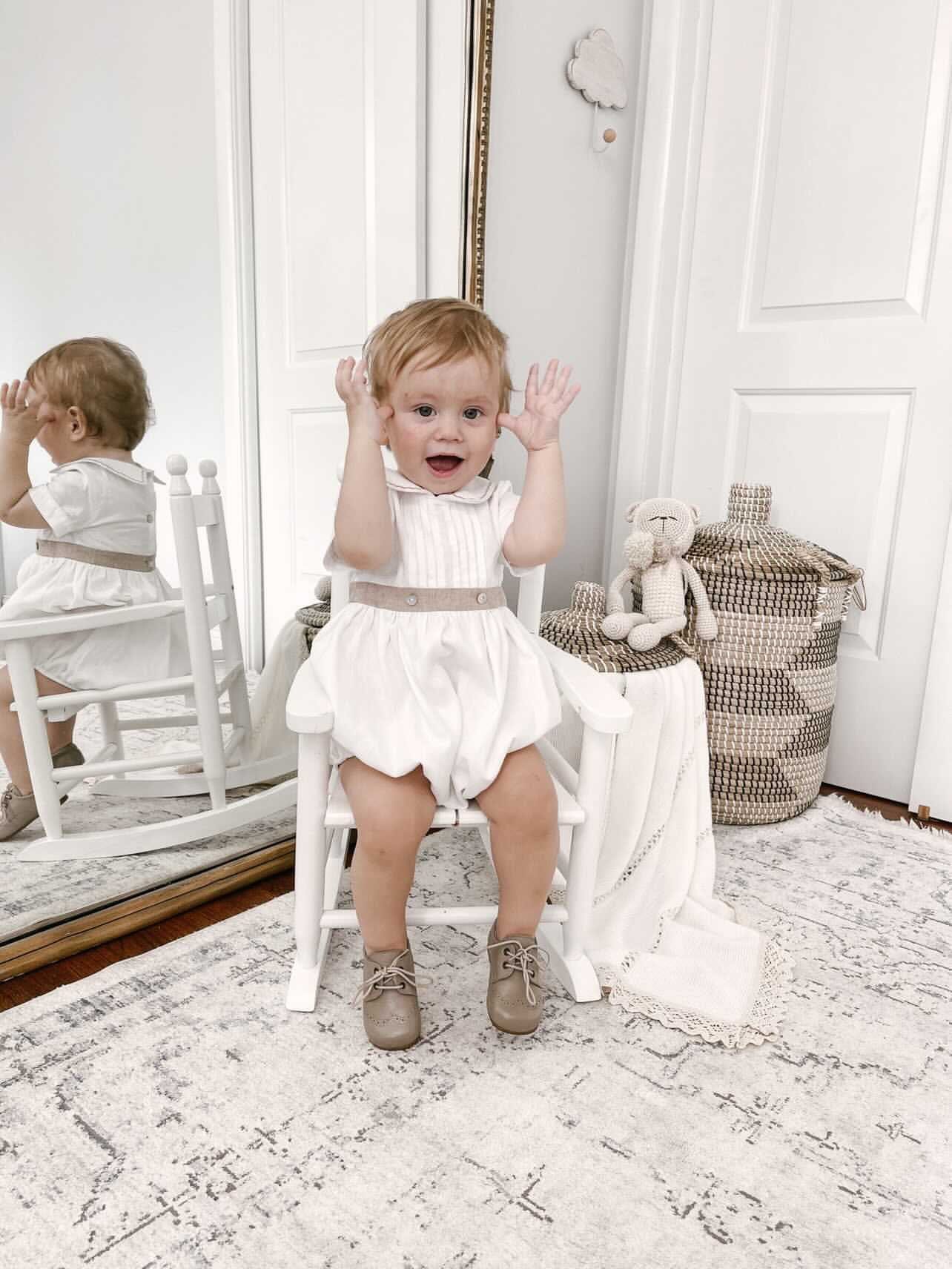 Ashton White Linen Romper - Image 6