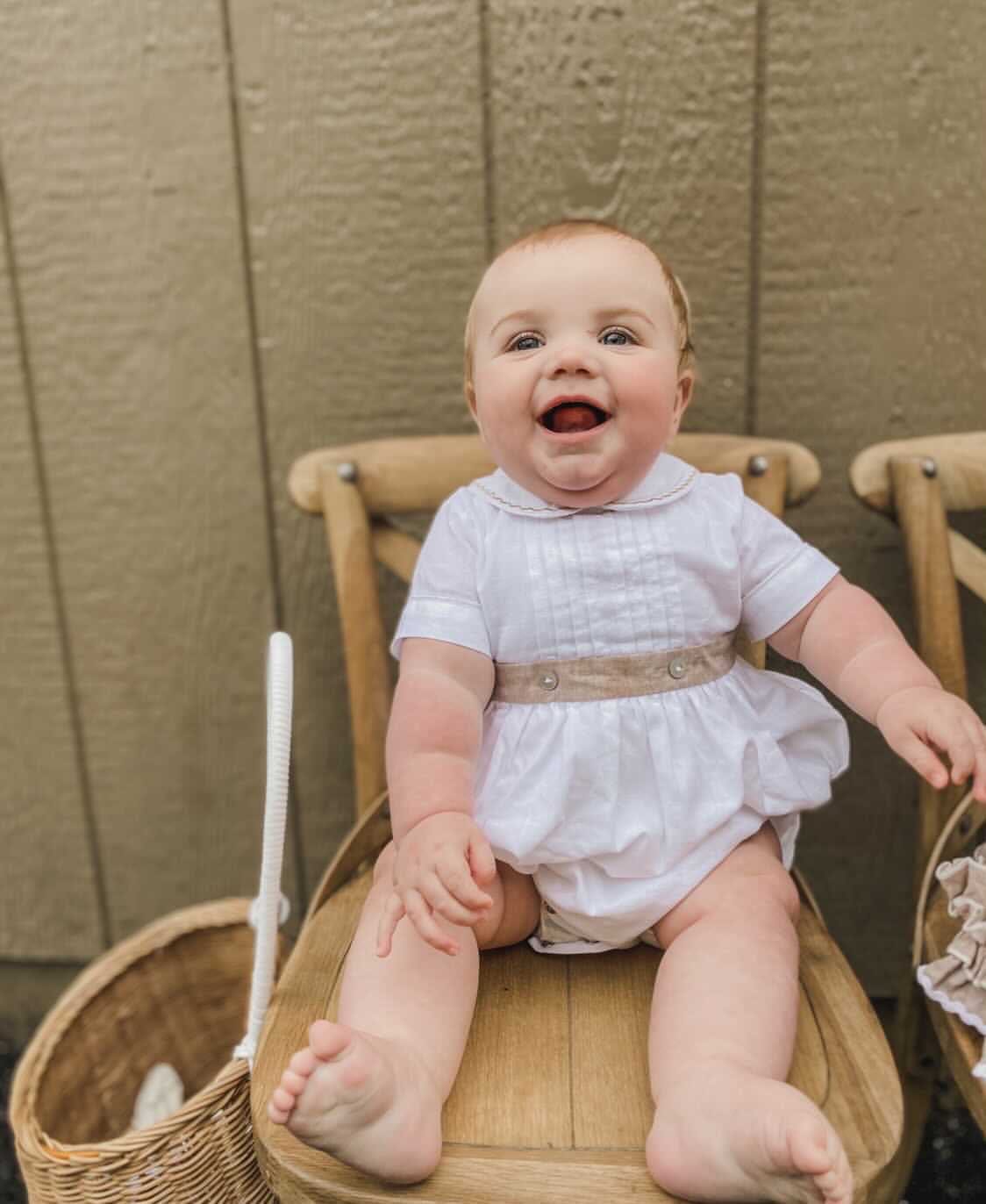 Ashton White Linen Romper - Image 9