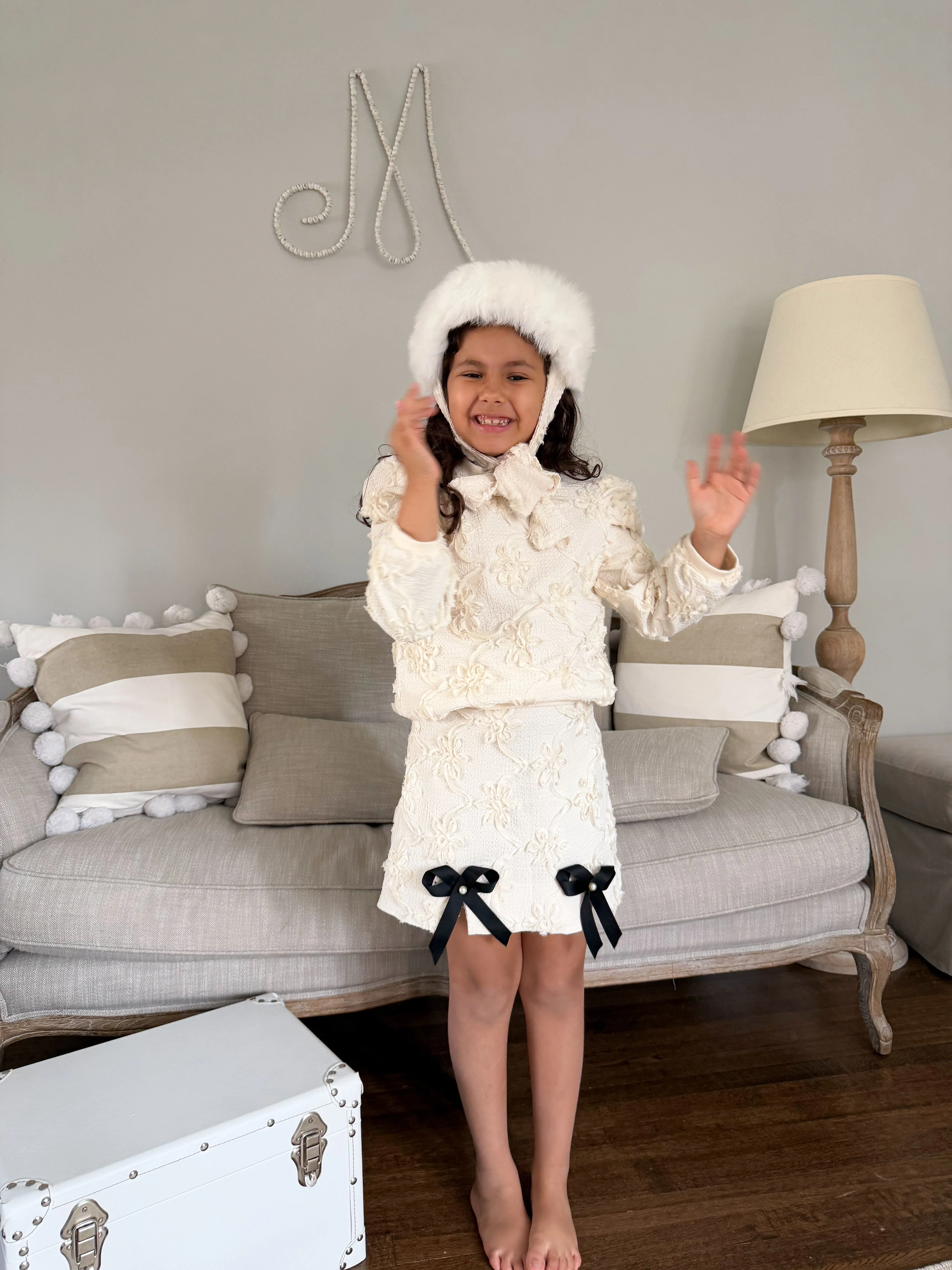 Ava Kids Fox Fur Hat - Image 12