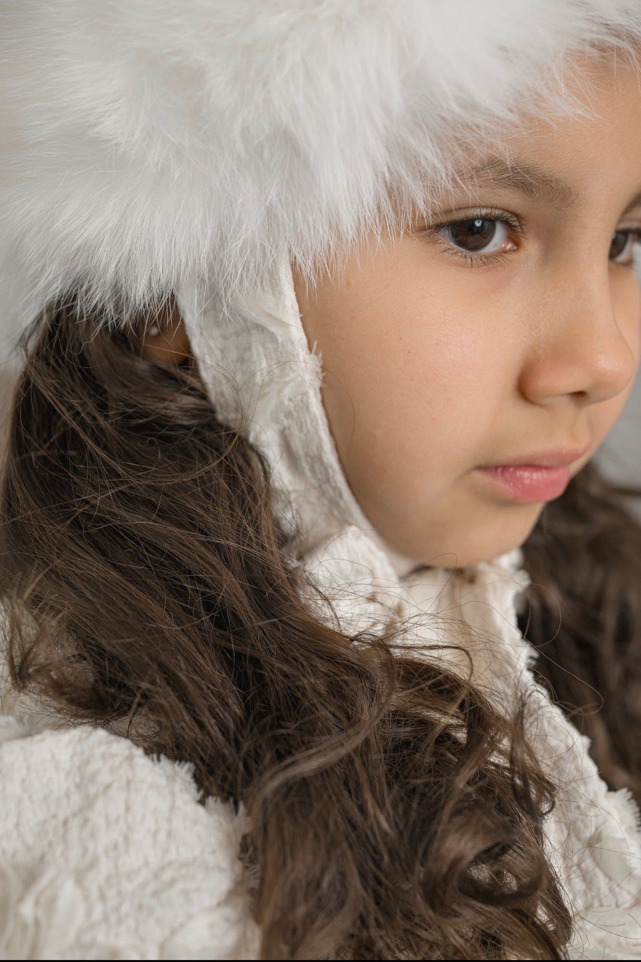 Ava Kids Fox Fur Hat - Image 8