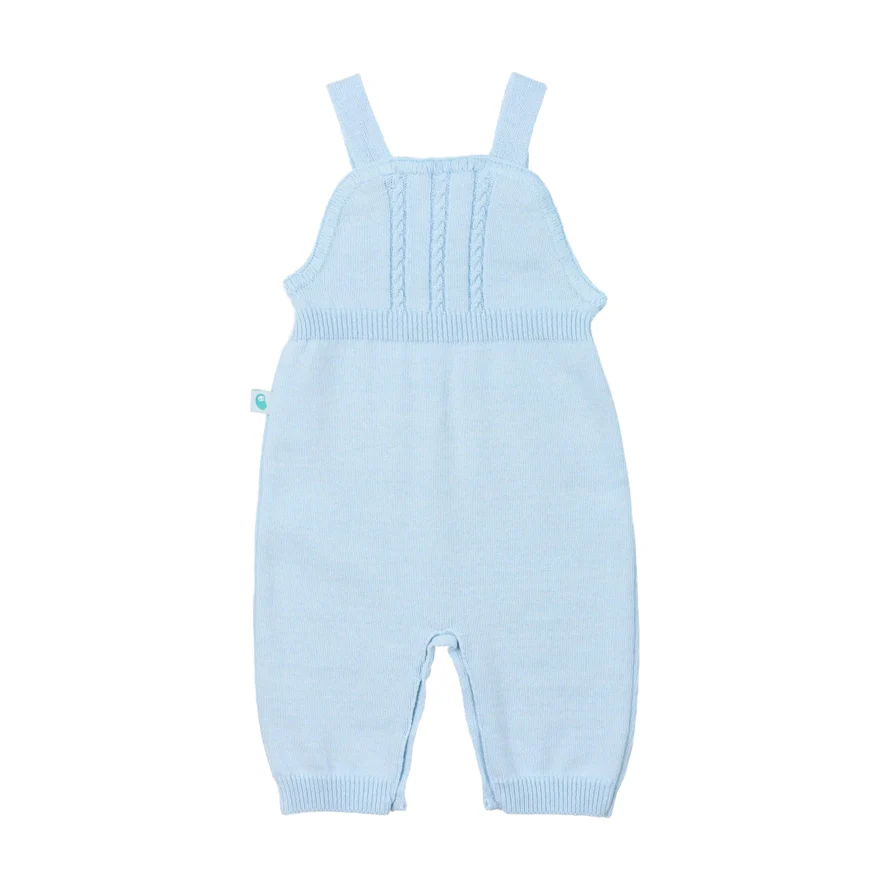Baby Blue Cotton Pant Overalls - Image 2