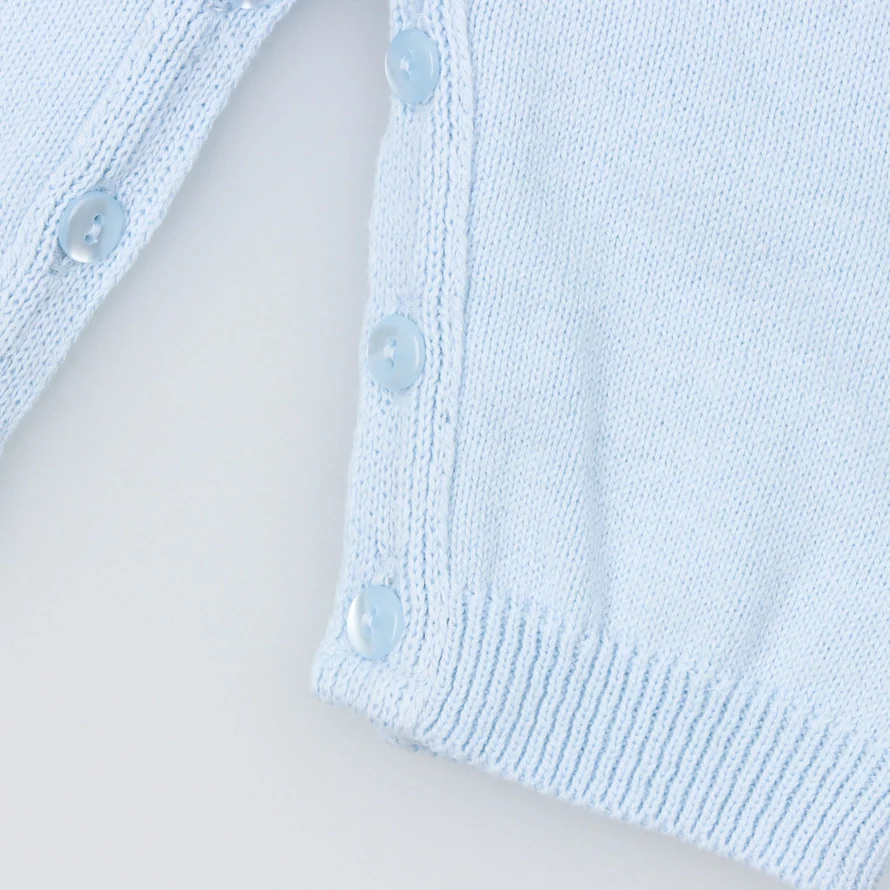 Baby Blue Cotton Pant Overalls - Image 4