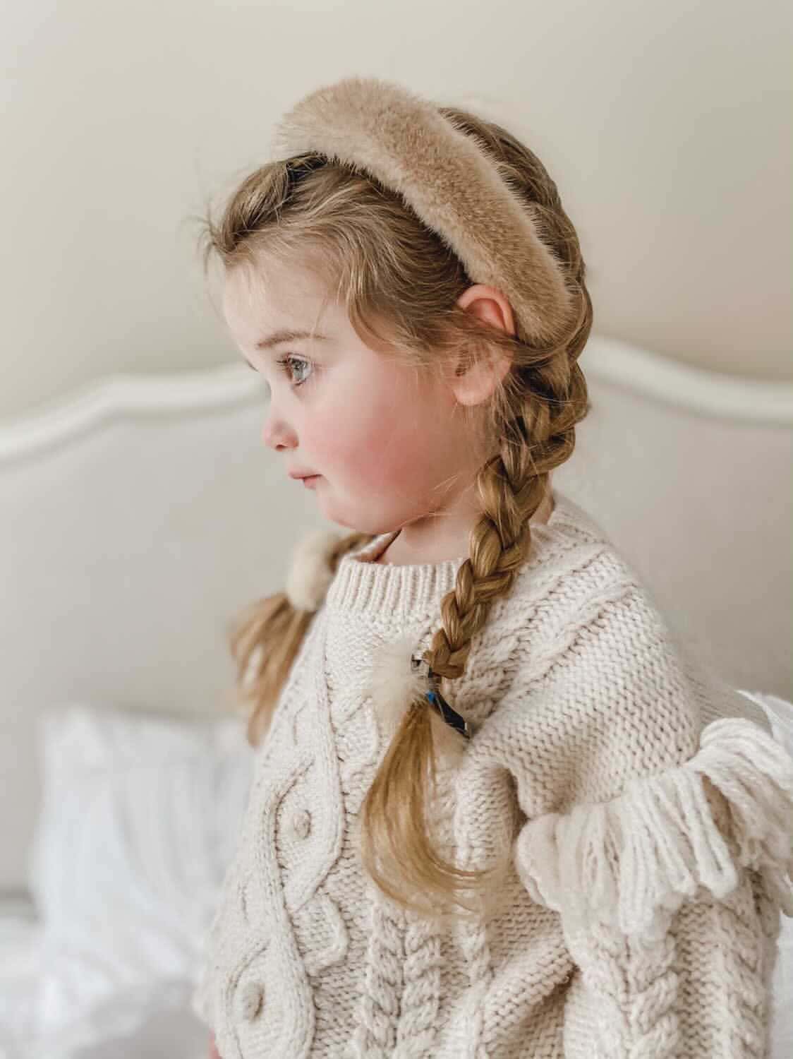 Beige Mink Headband - Image 11