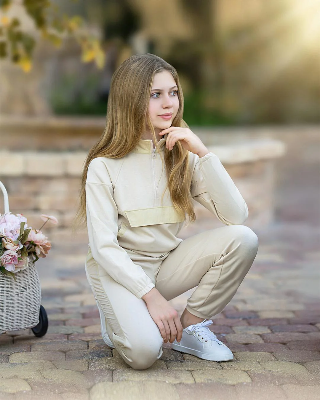 Beige Modal Track Suit - Image 5