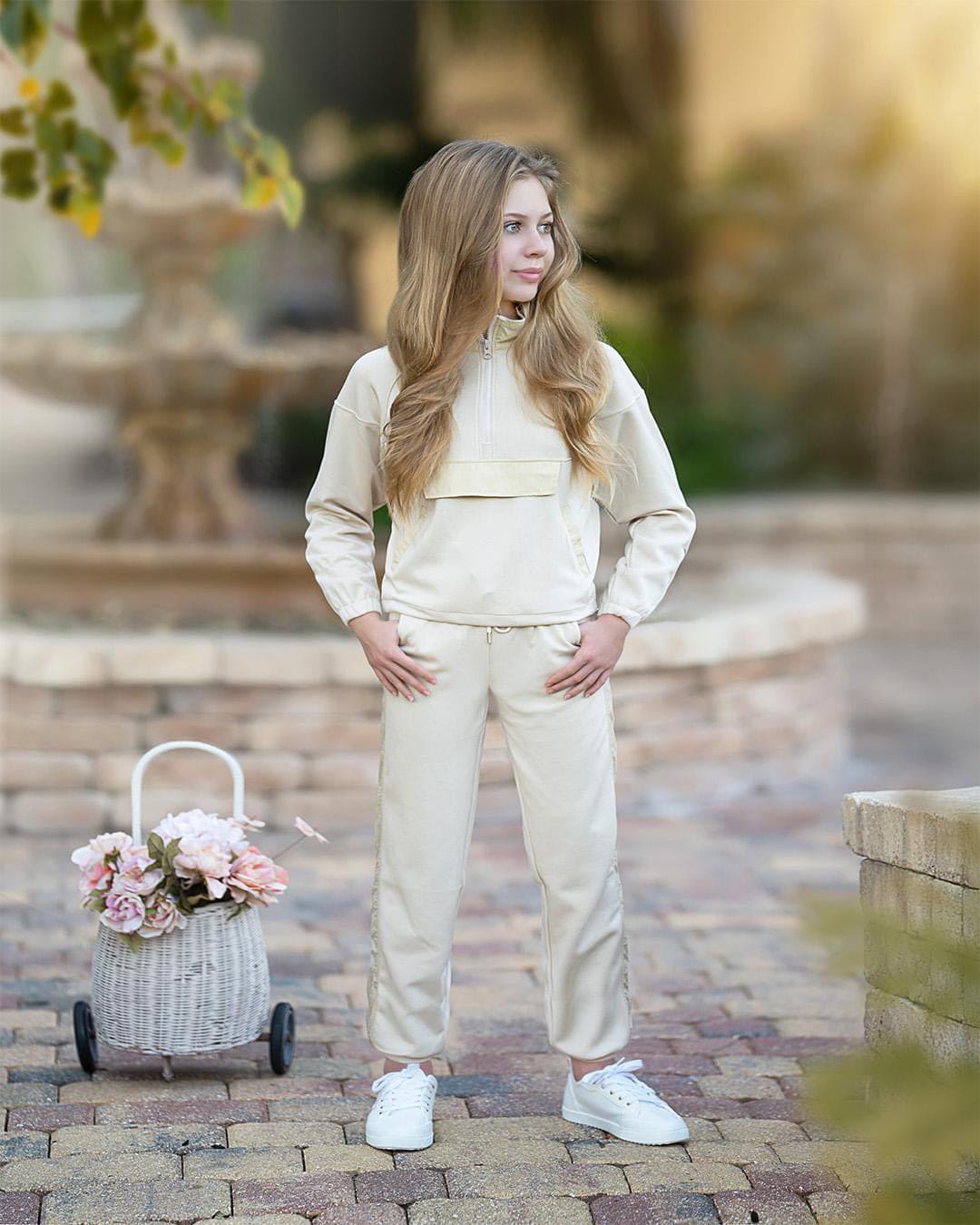 Beige Modal Track Suit - Image 8