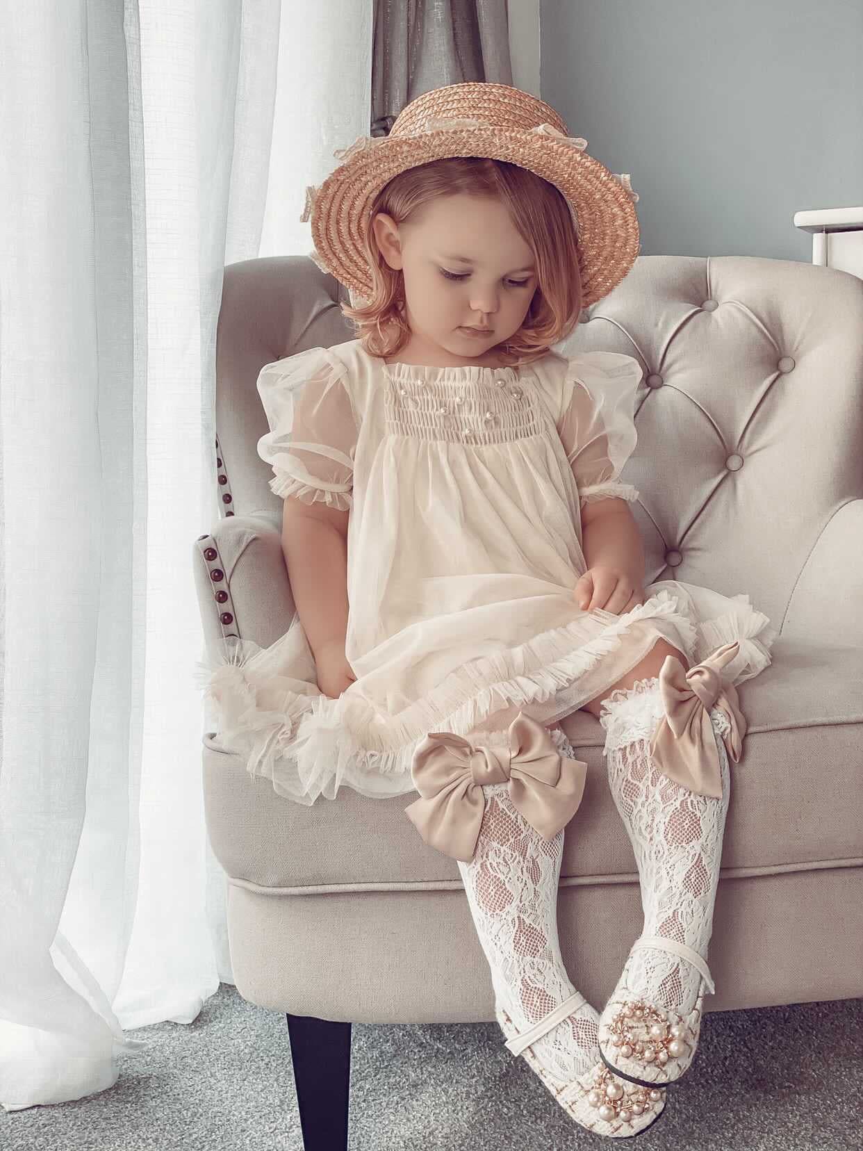 Bella Buttermilk Tulle Dress - Image 12