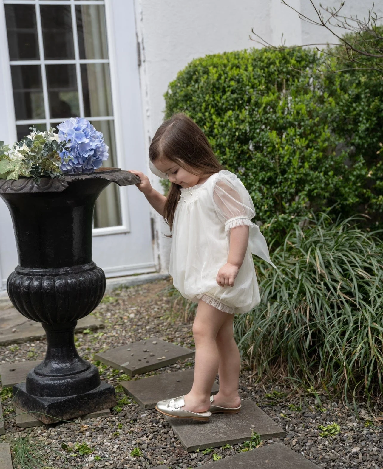 Bella Buttermilk Tulle Romper - Image 4