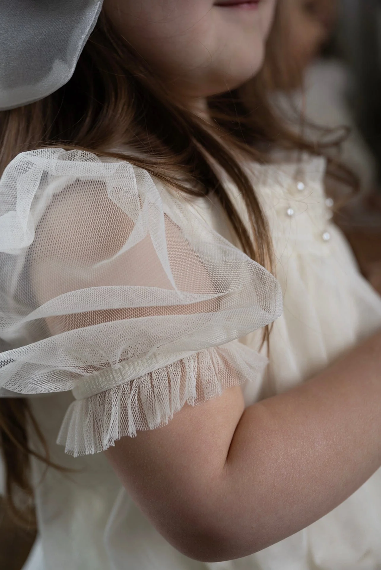 Bella Buttermilk Tulle Romper - Image 7