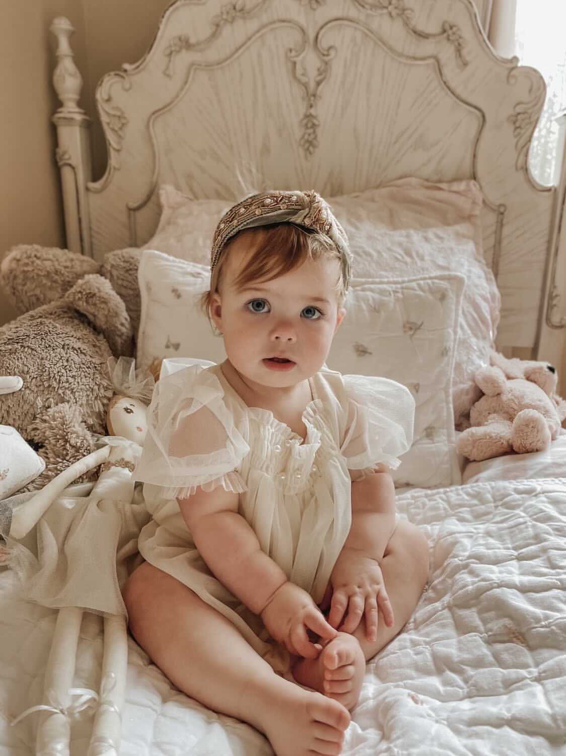 Bella Buttermilk Tulle Romper - Image 8