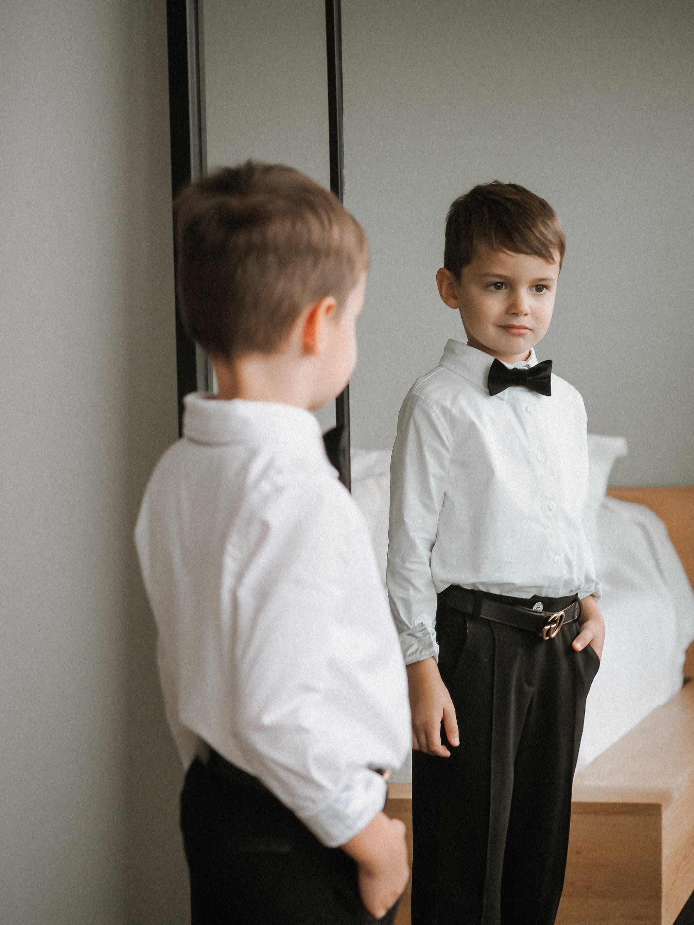 Black Velvet Bow Tie - Image 7