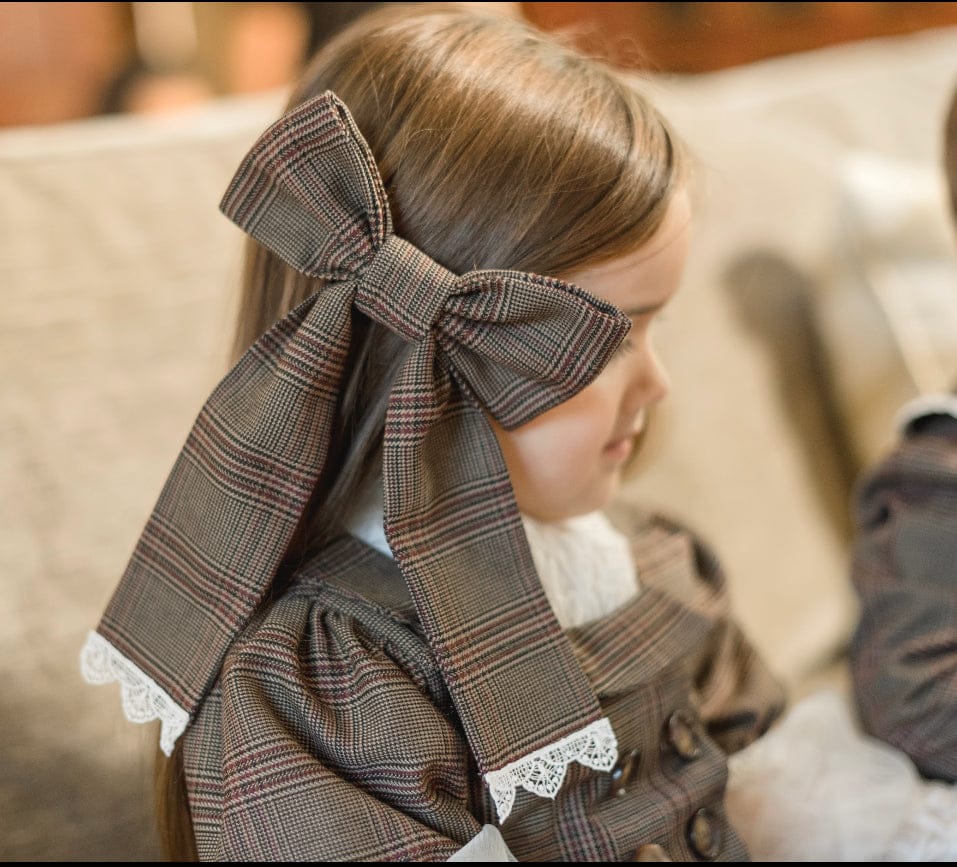 Blair Estate Tweed Hair Bow - Image 2