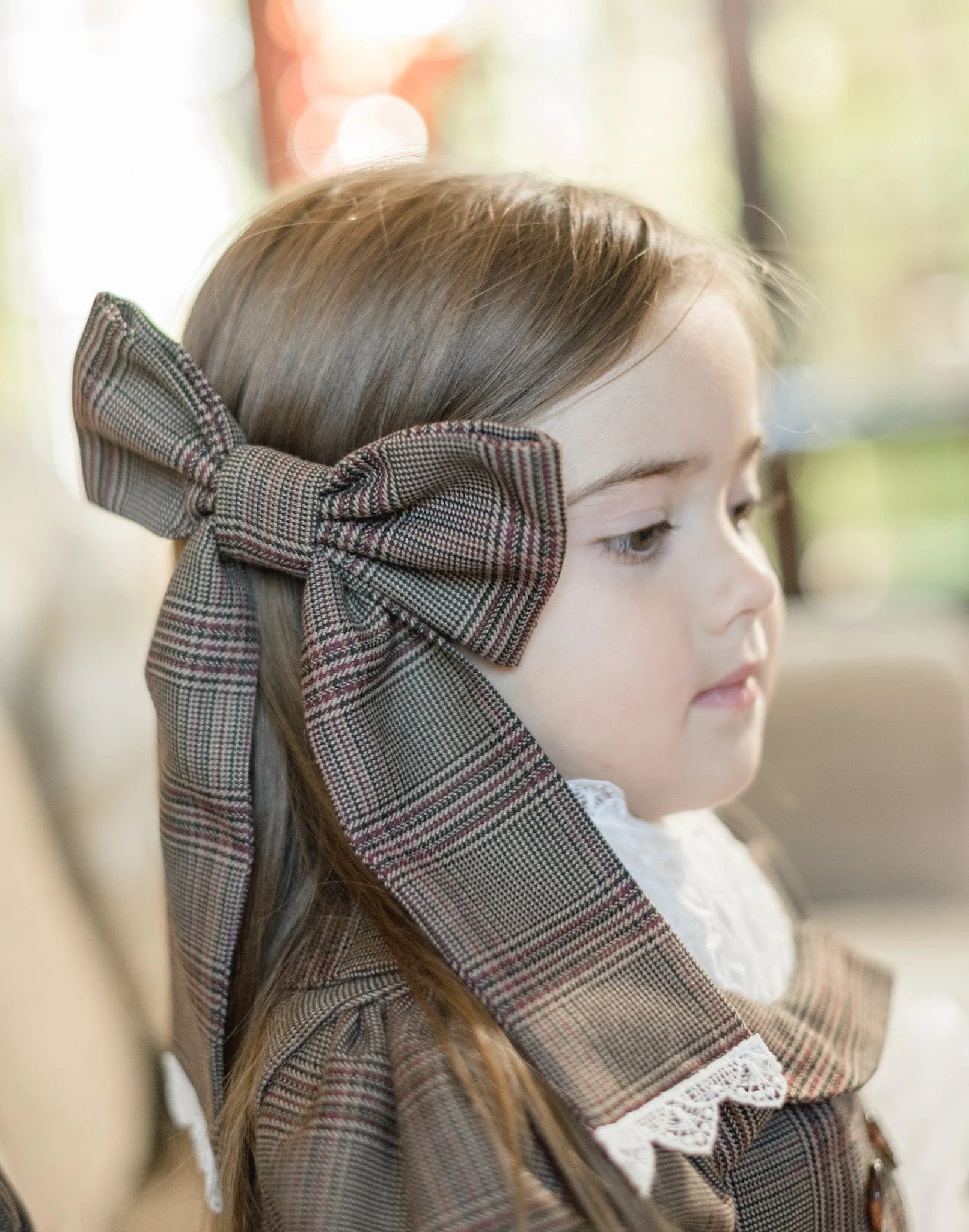 Blair Estate Tweed Hair Bow - Image 3