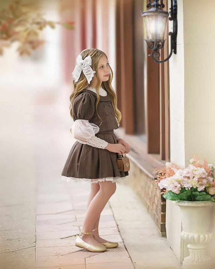 Blair White Organza Hair Bow - Image 3