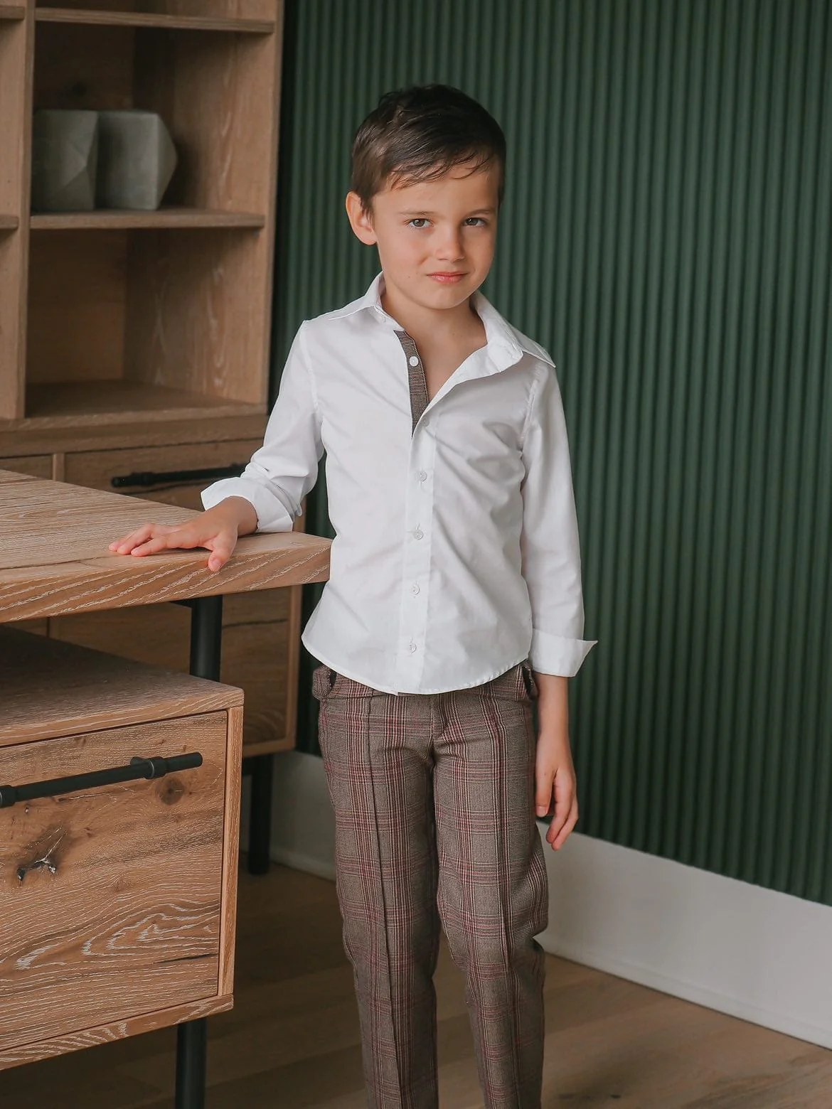 Blair Estate Tweed Shirt and Pants Set - Image 9