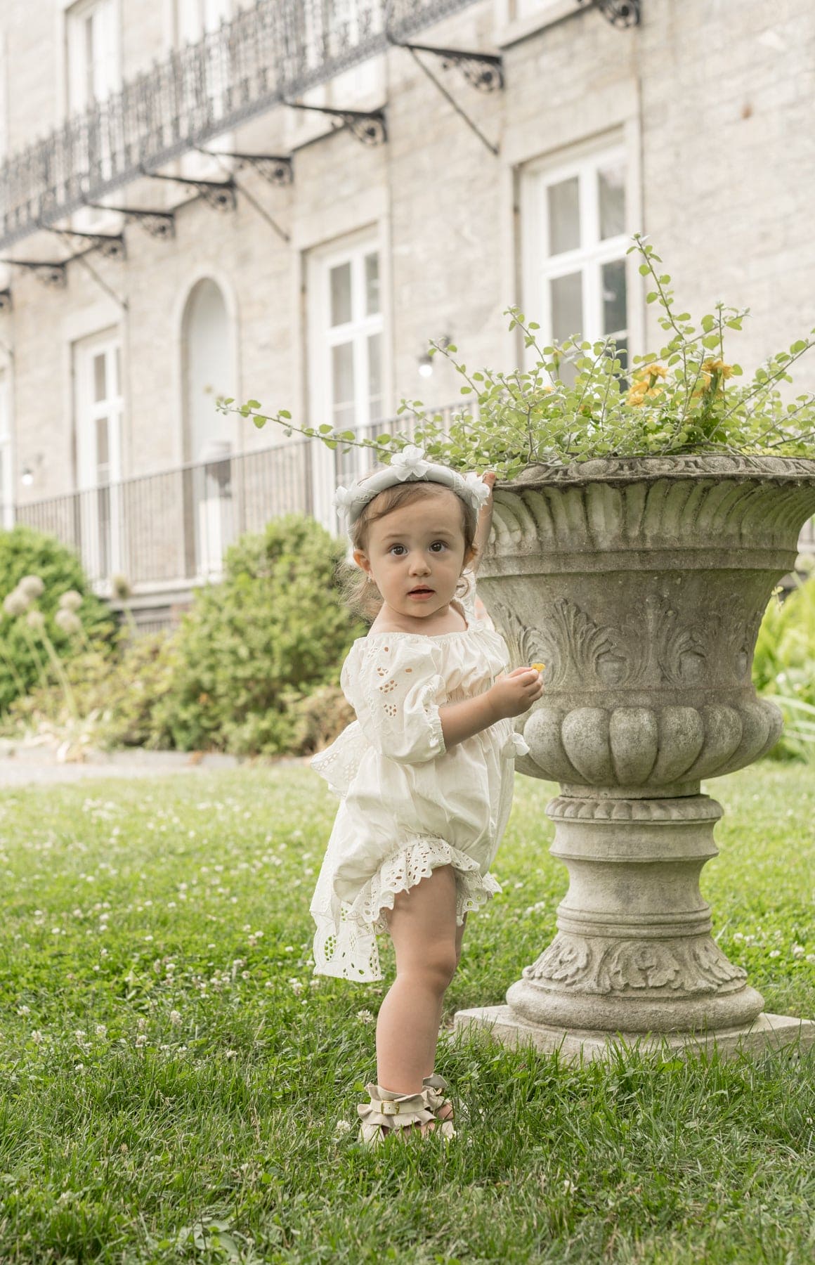 Blanca White Cotton Romper - Image 5