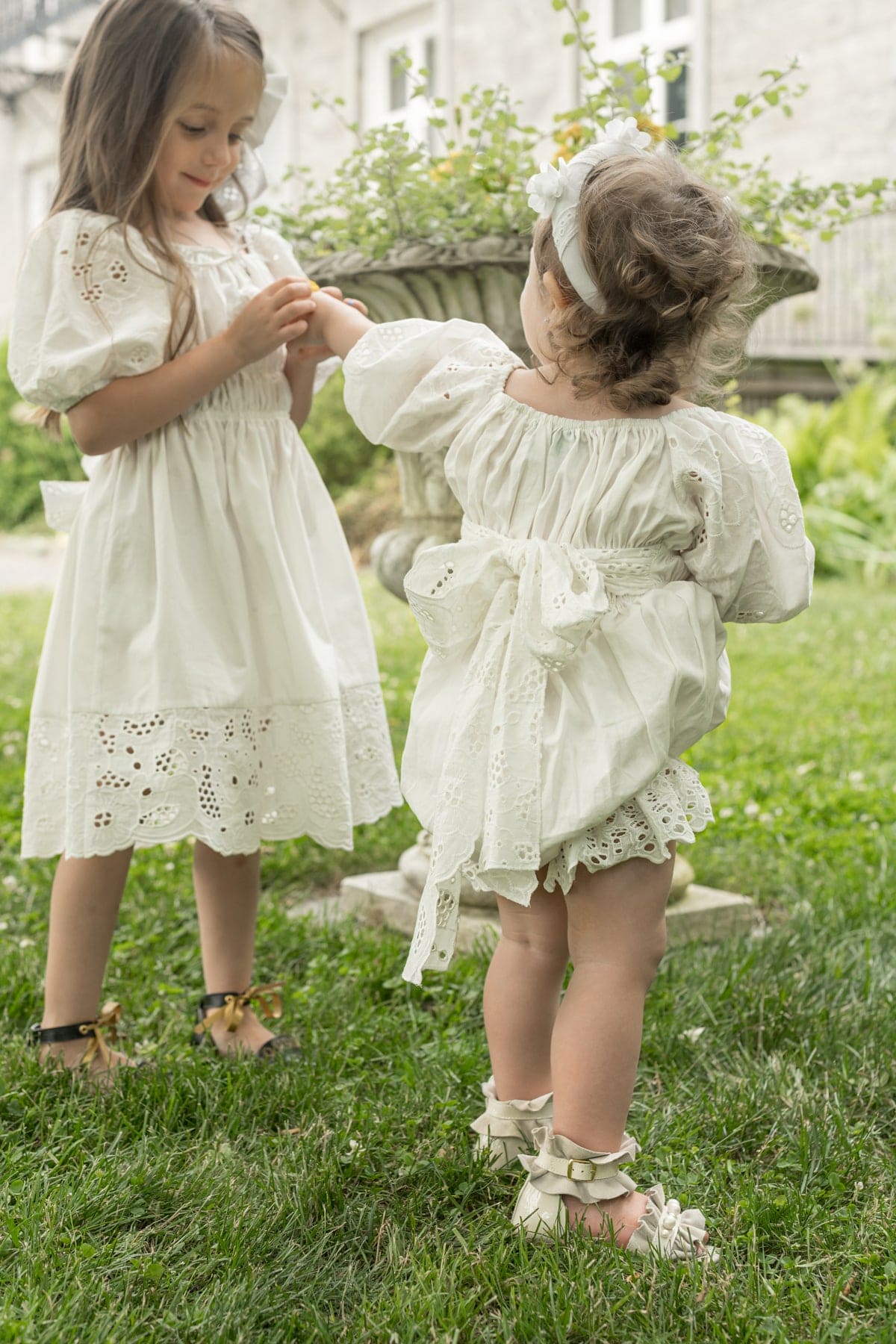 Blanca White Cotton Romper - Image 6