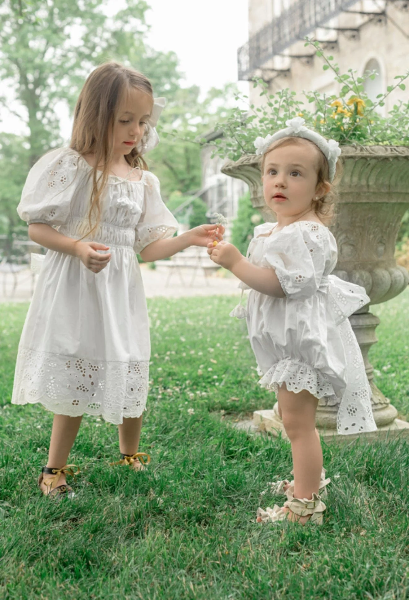Blanca White Cotton Romper - Image 8