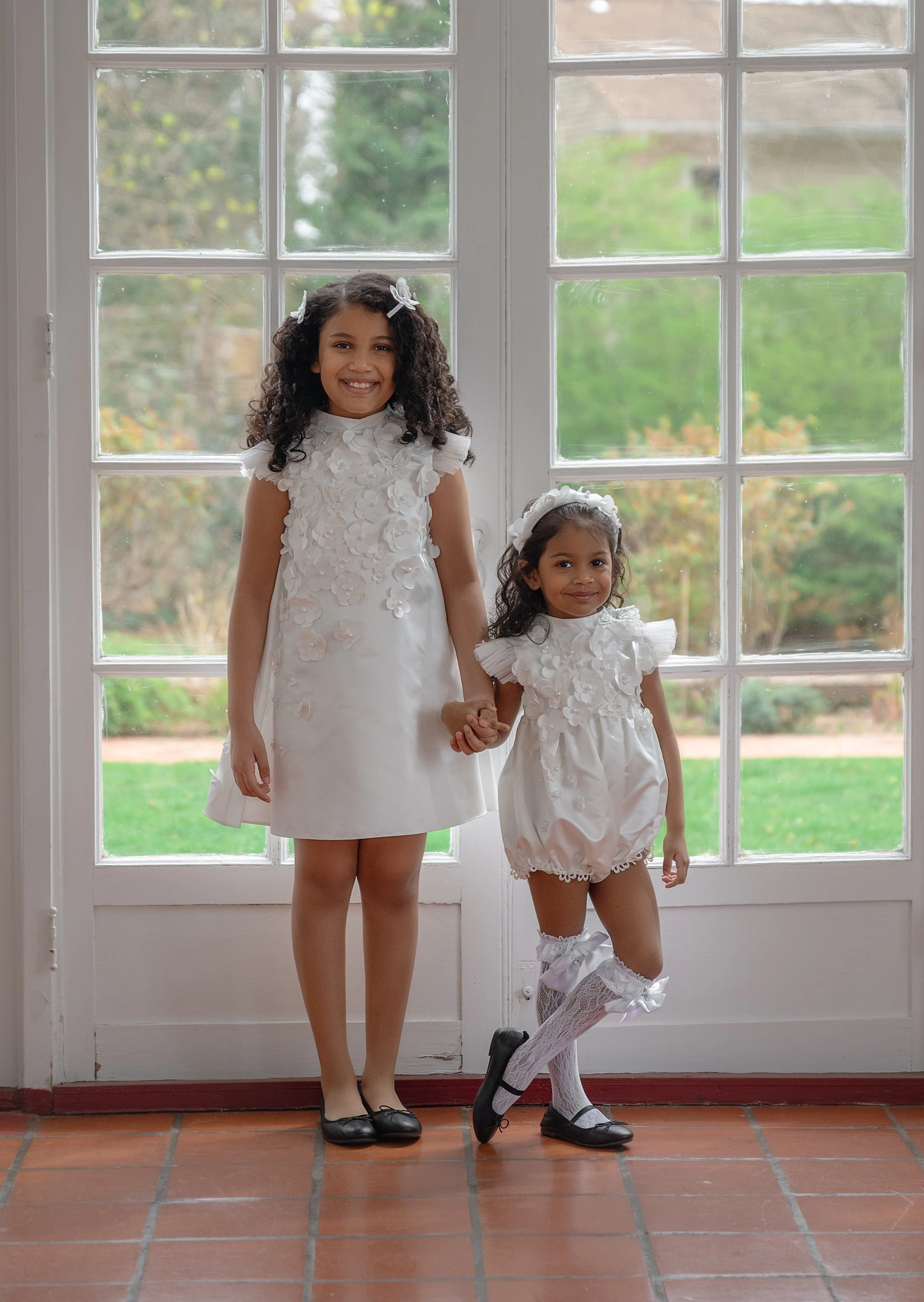 Butterfly White Satin Ceremony Romper - Image 11