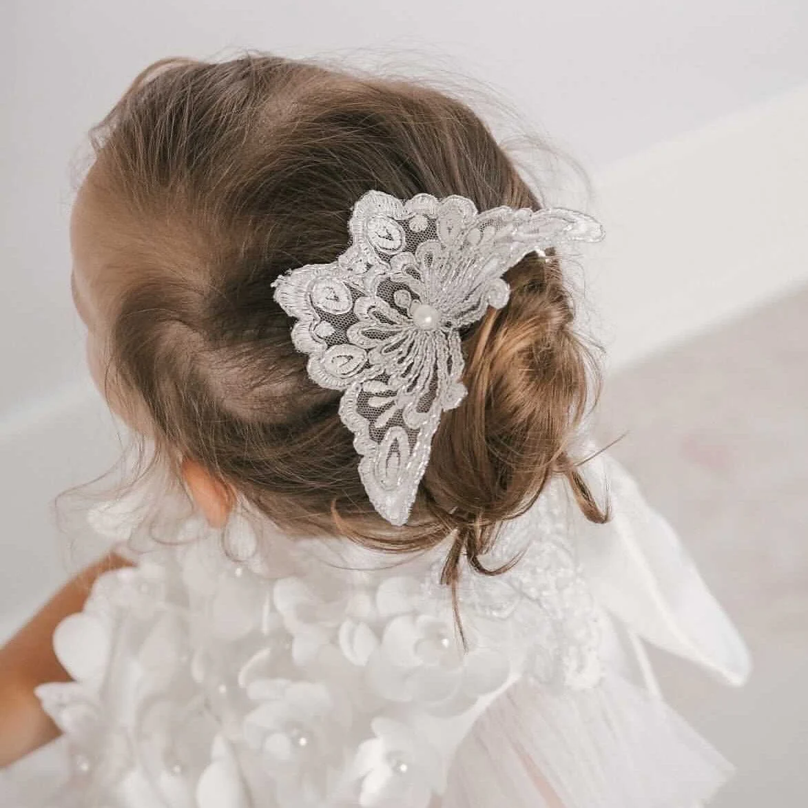 Butterfly Silver Hair Clip - Image 2