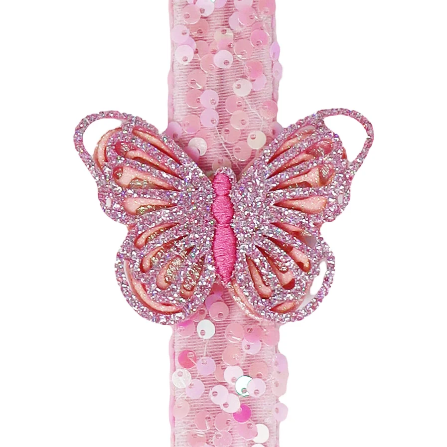 Butterfly Sequin Slap Bracelet - Image 2