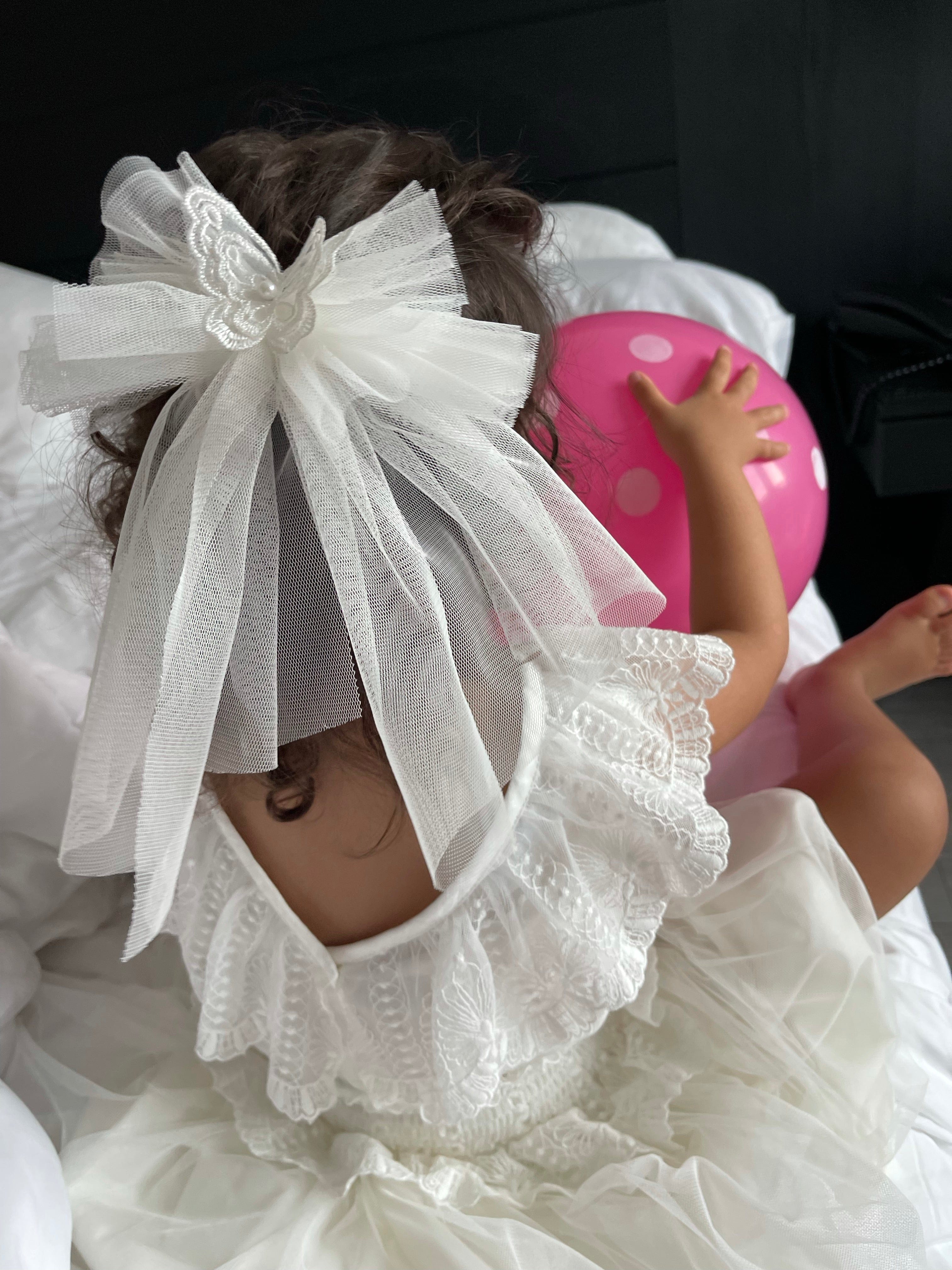 Butterfly Tulle Hair Bow - Image 6