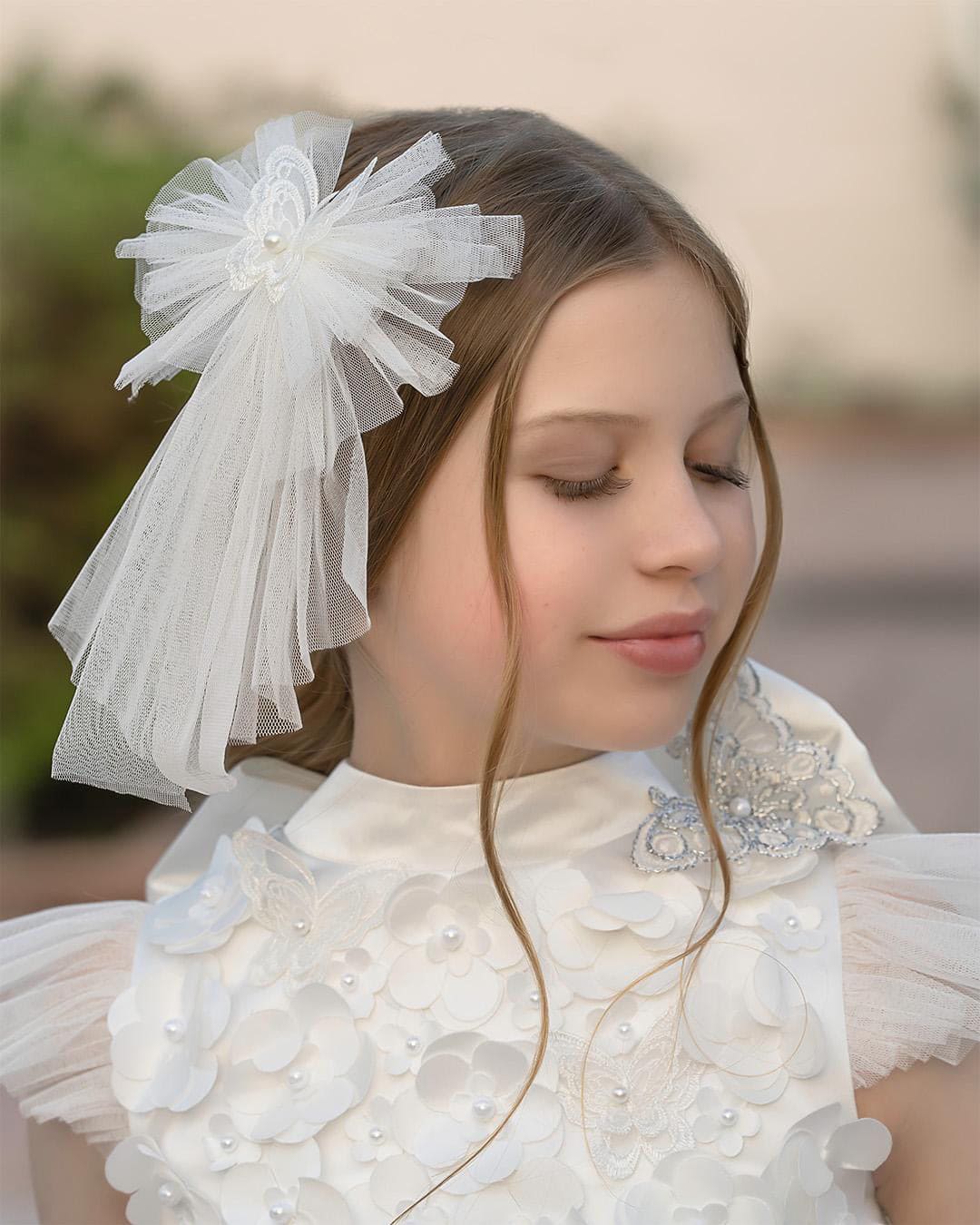 Butterfly Tulle Hair Bow - Image 8
