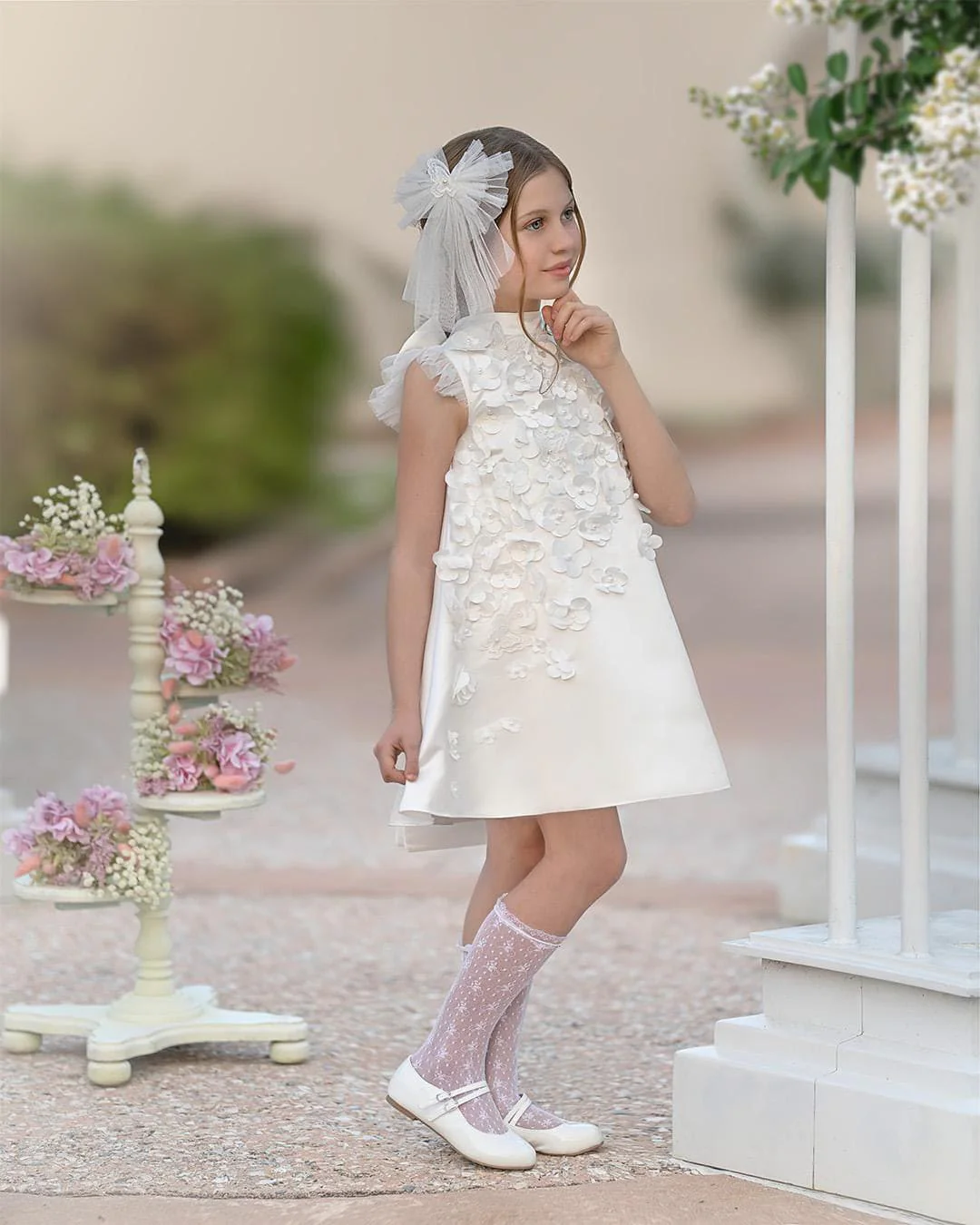 Butterfly Tulle Hair Bow - Image 9