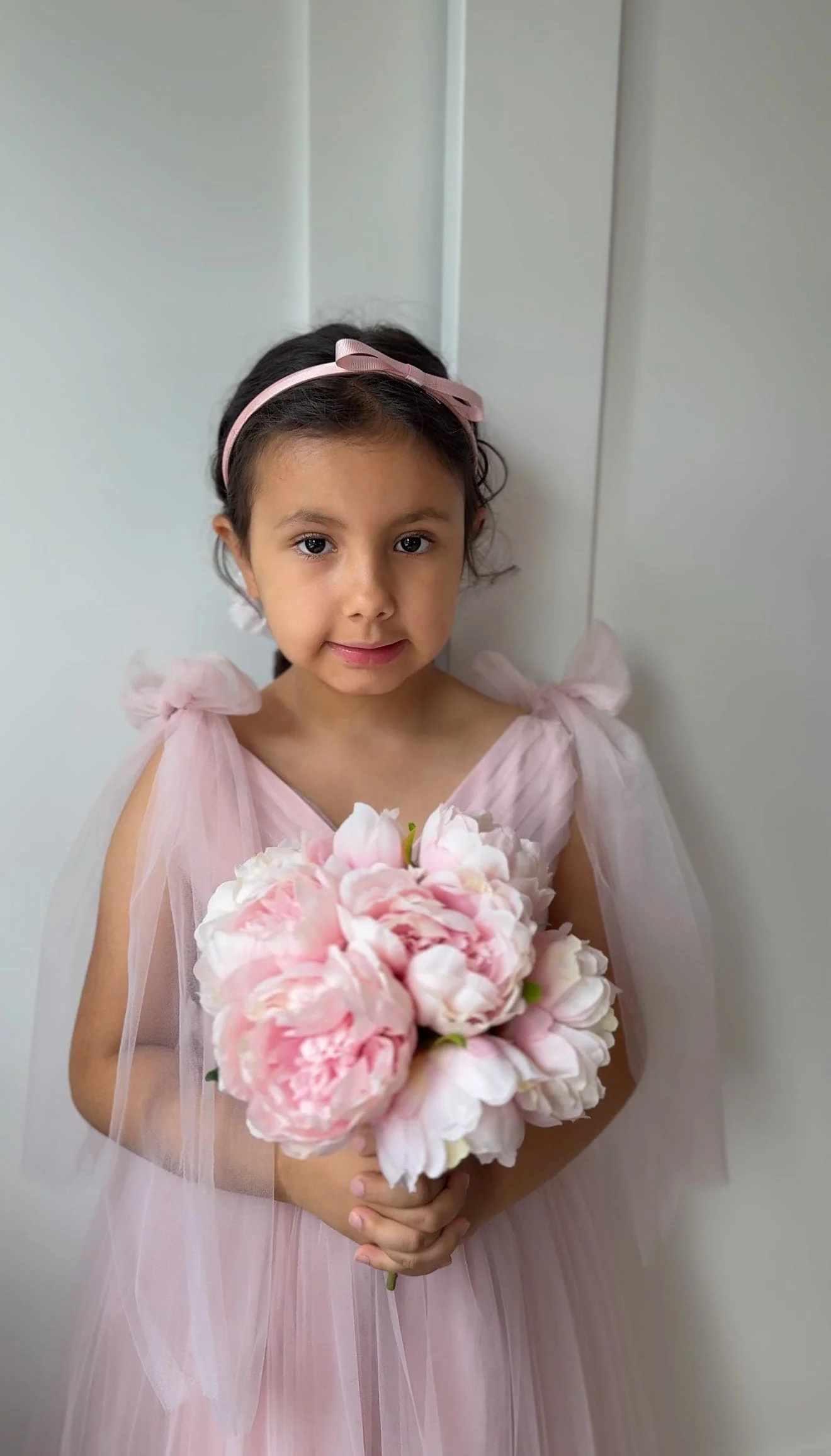 Camila Pink Bow Headband - Image 5